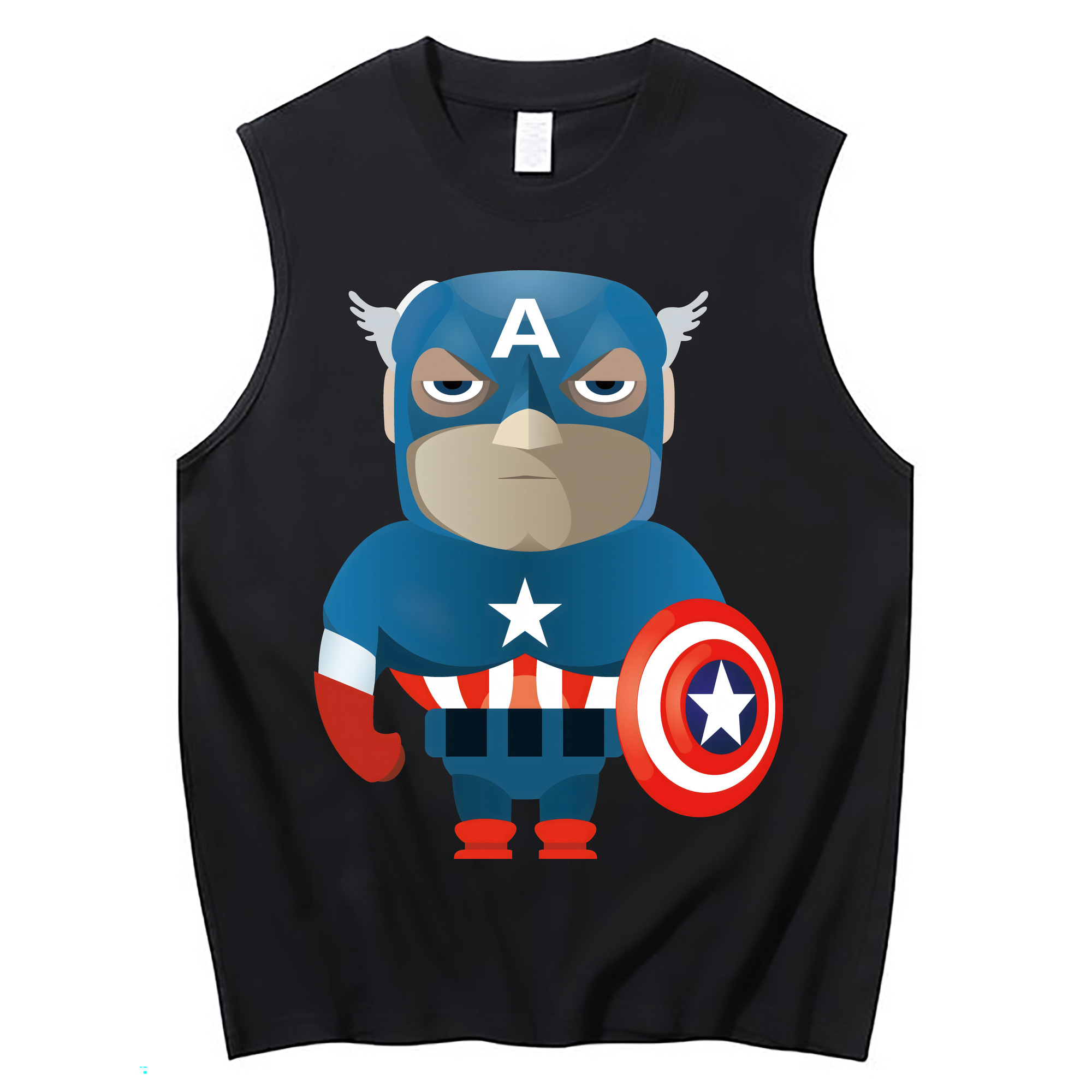（画像用） アベンジャーズ The Avengers コットン100％タンクトップ（フロントプリント）