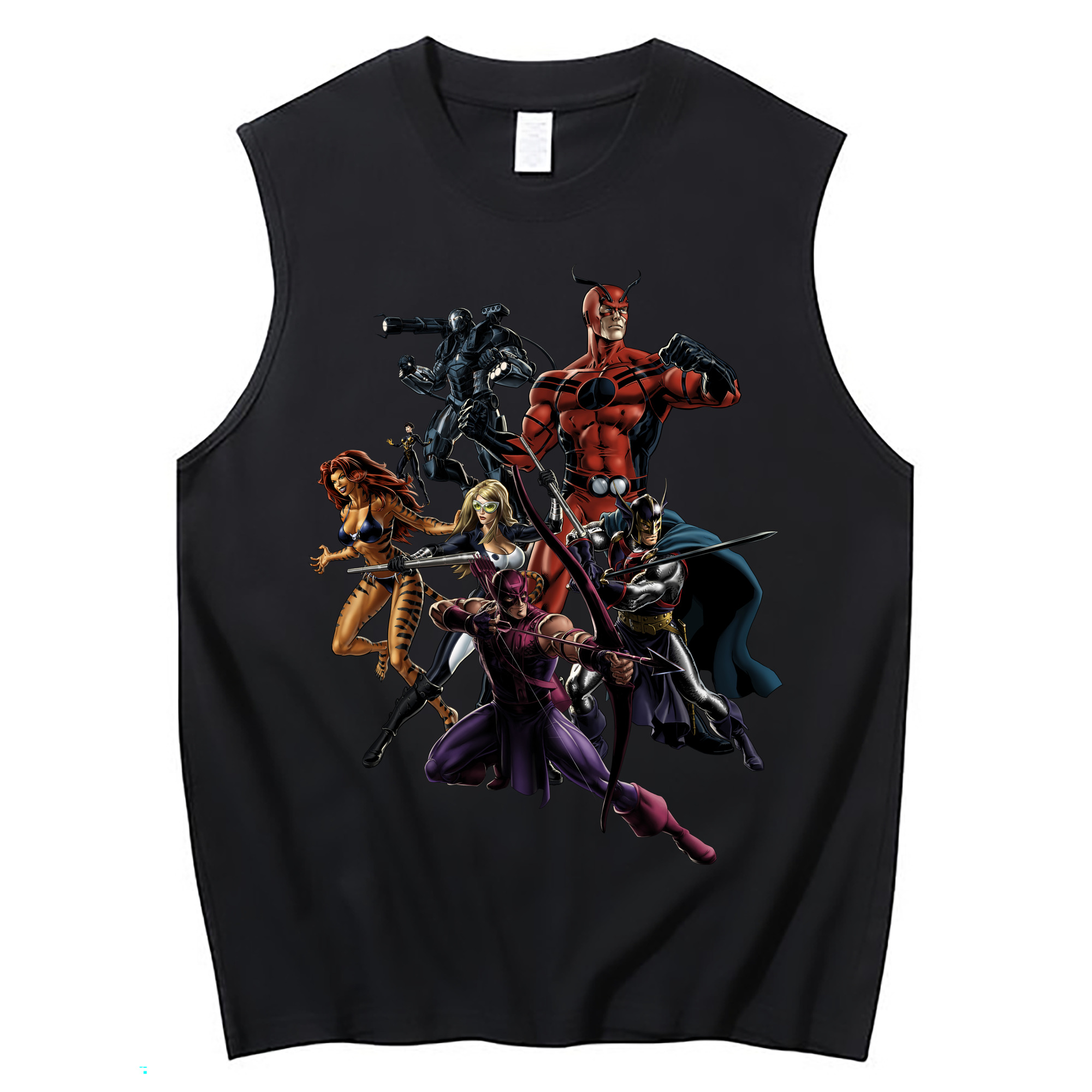 （画像用） アベンジャーズ The Avengers コットン100％タンクトップ（フロントプリント）