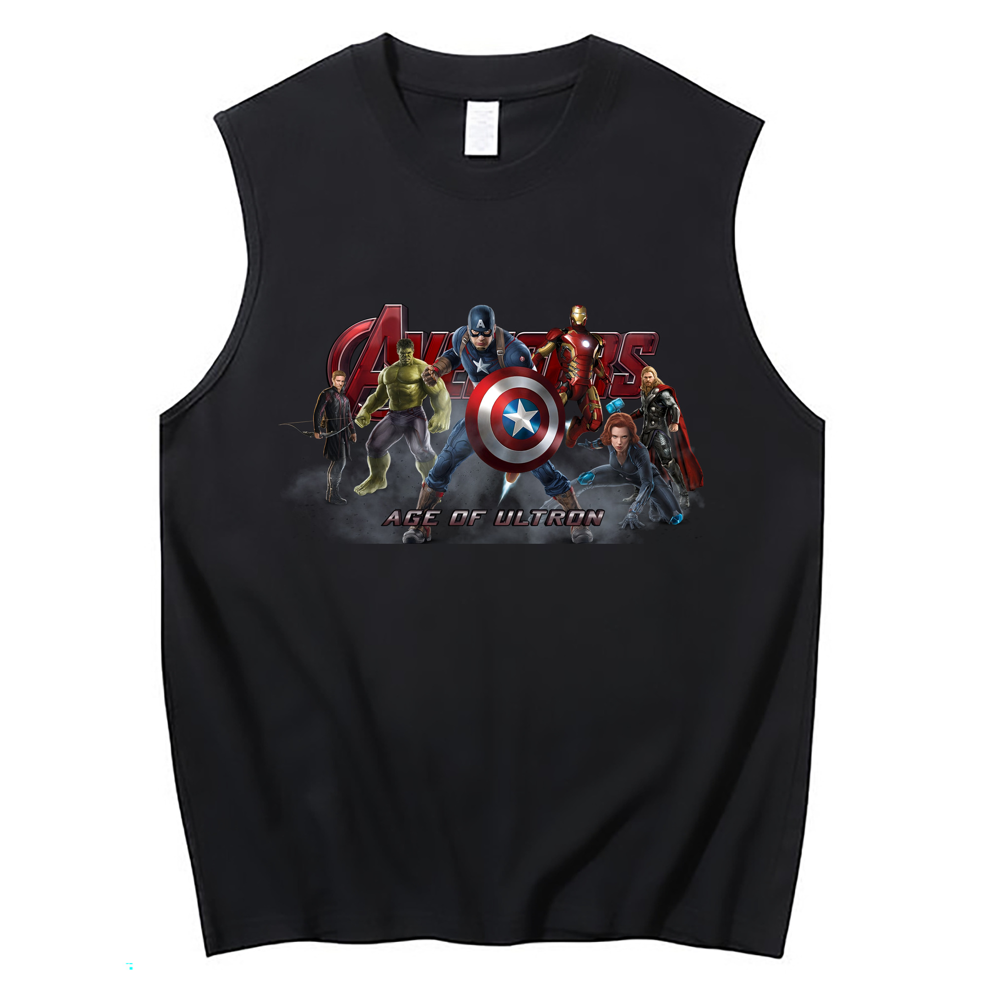 （画像用） アベンジャーズ The Avengers コットン100％タンクトップ（フロントプリント）