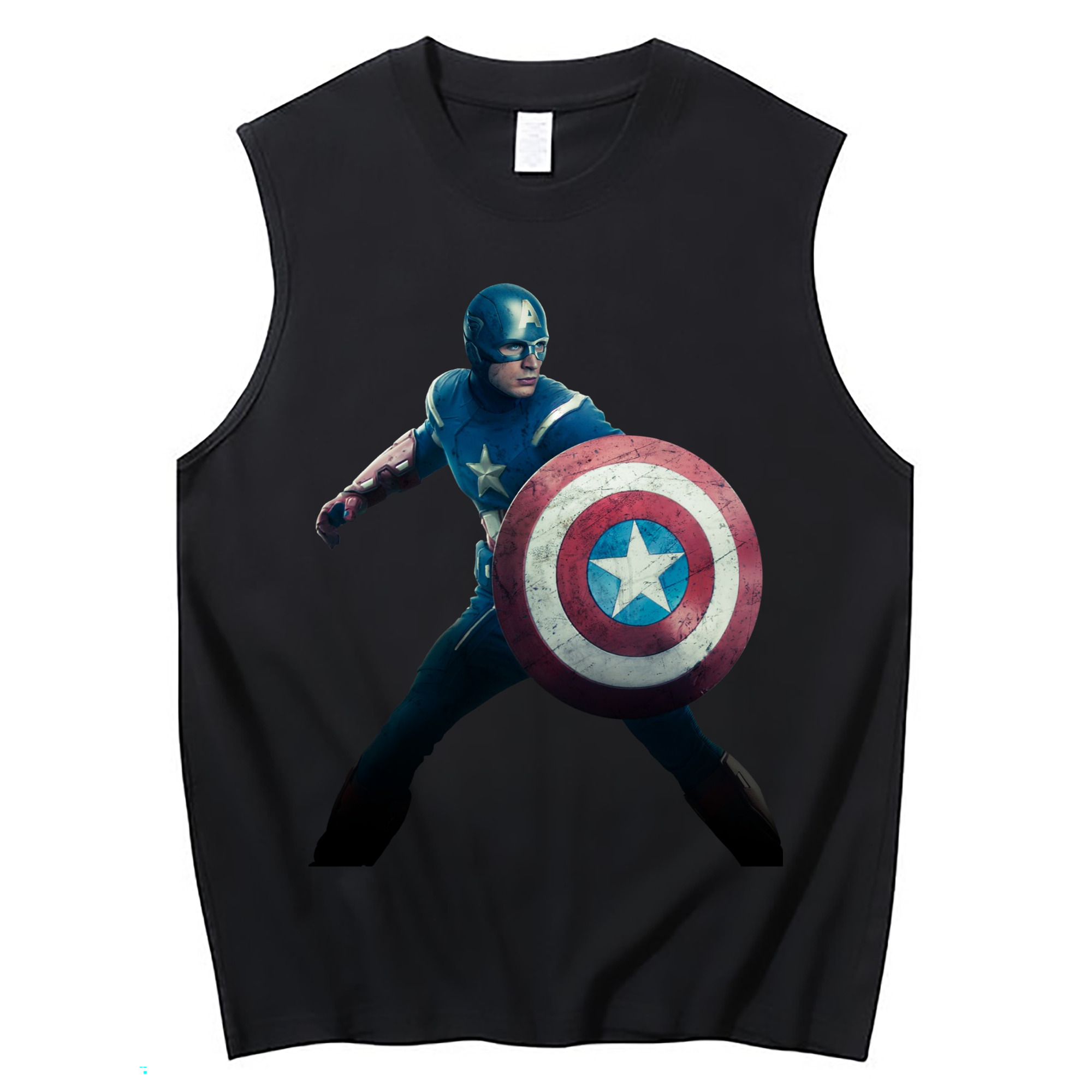 （画像用） アベンジャーズ The Avengers コットン100％タンクトップ（フロントプリント）