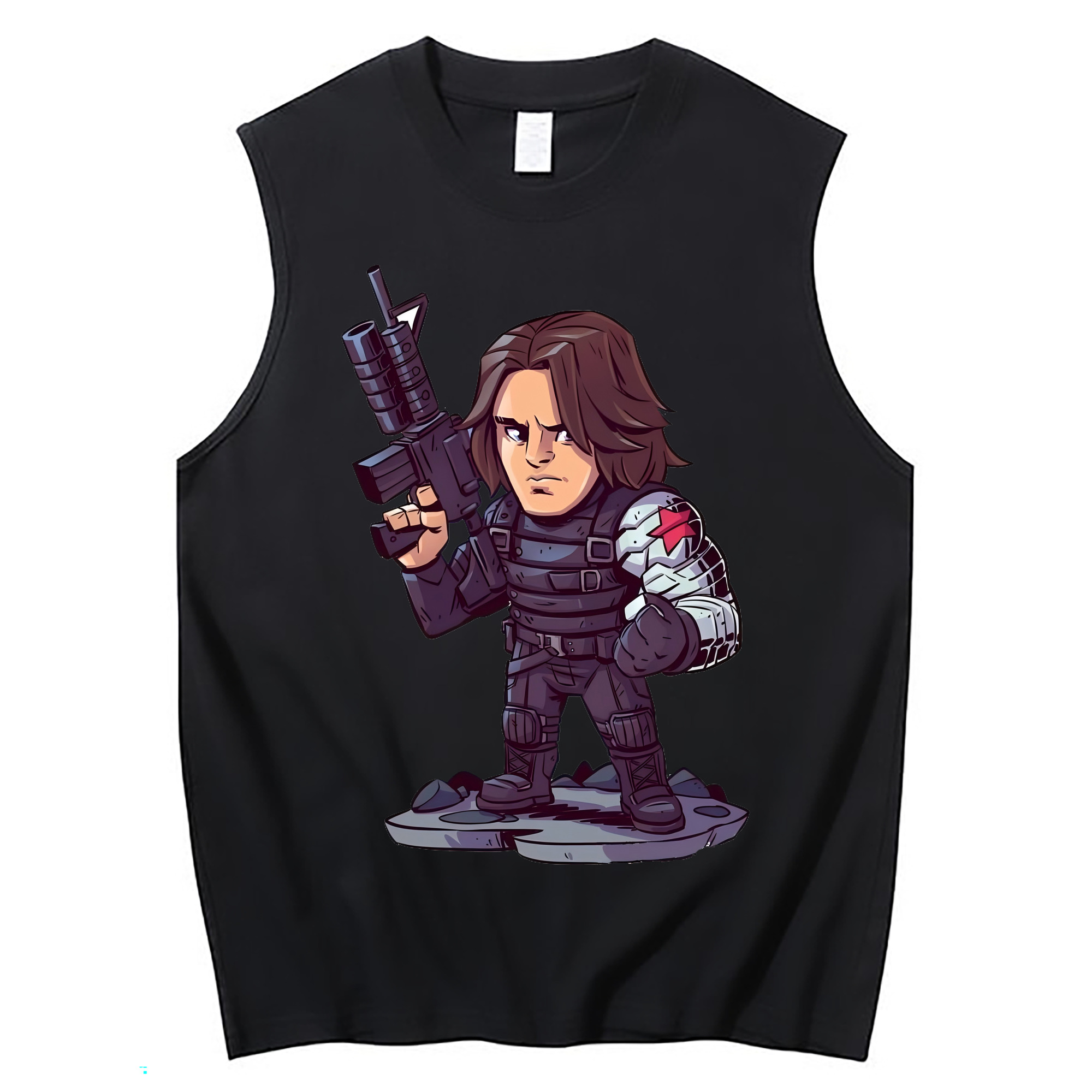 （画像用） アベンジャーズ The Avengers コットン100％タンクトップ（フロントプリント）