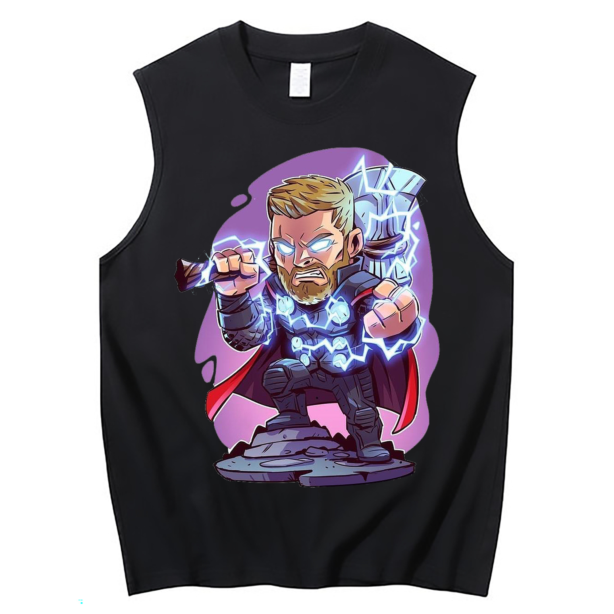 （画像用） アベンジャーズ The Avengers コットン100％タンクトップ（フロントプリント）