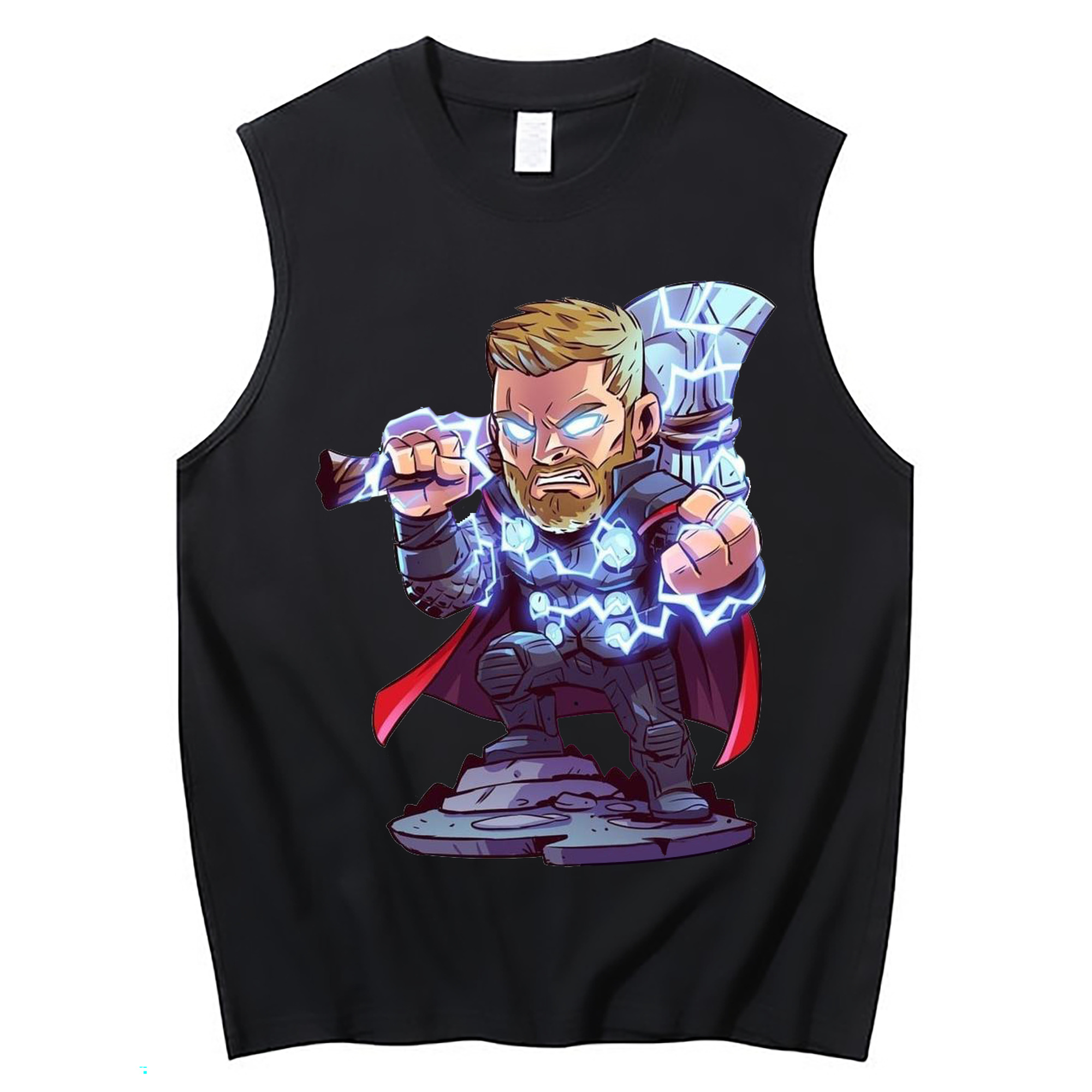 （画像用） アベンジャーズ The Avengers コットン100％タンクトップ（フロントプリント）