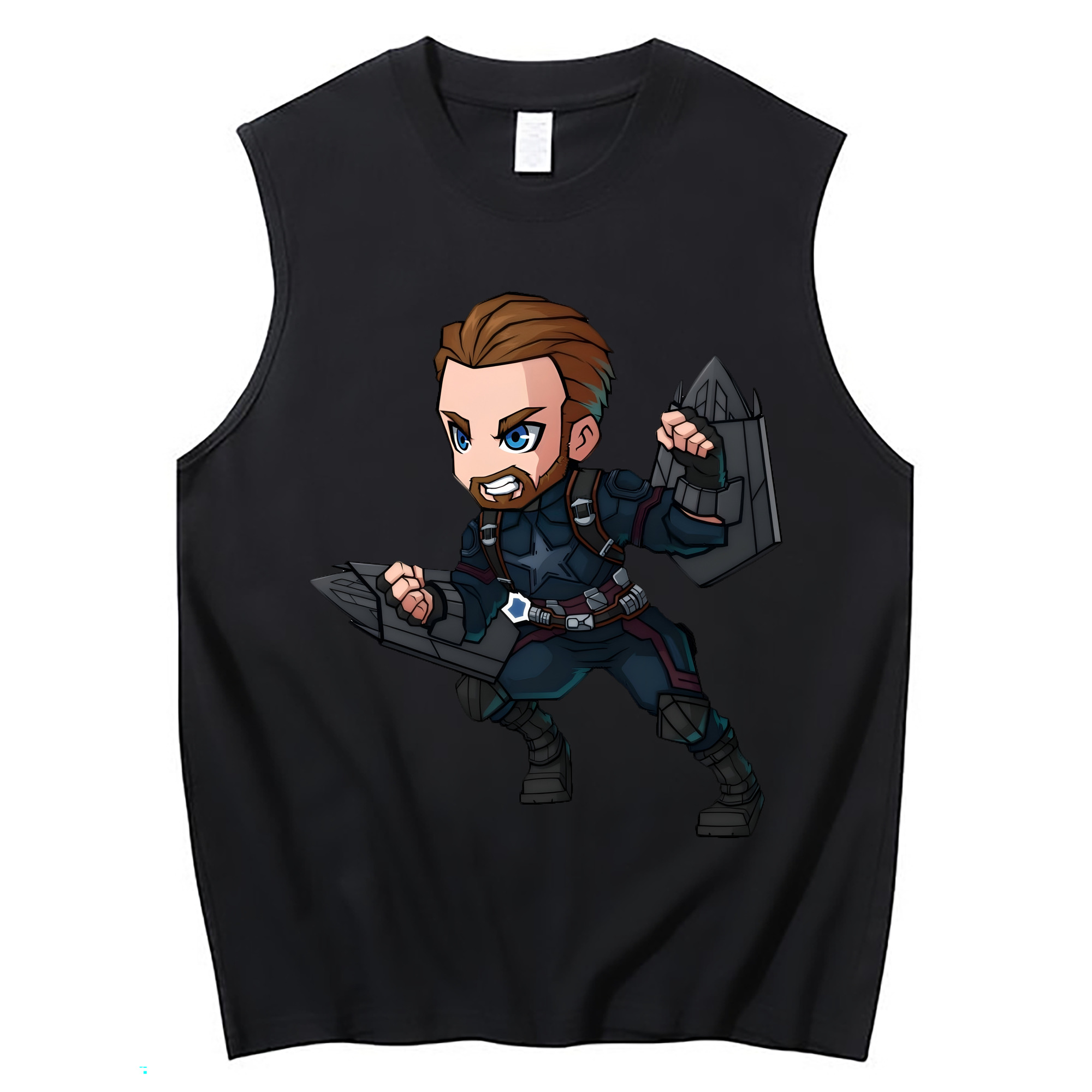 （画像用） アベンジャーズ The Avengers コットン100％タンクトップ（フロントプリント）