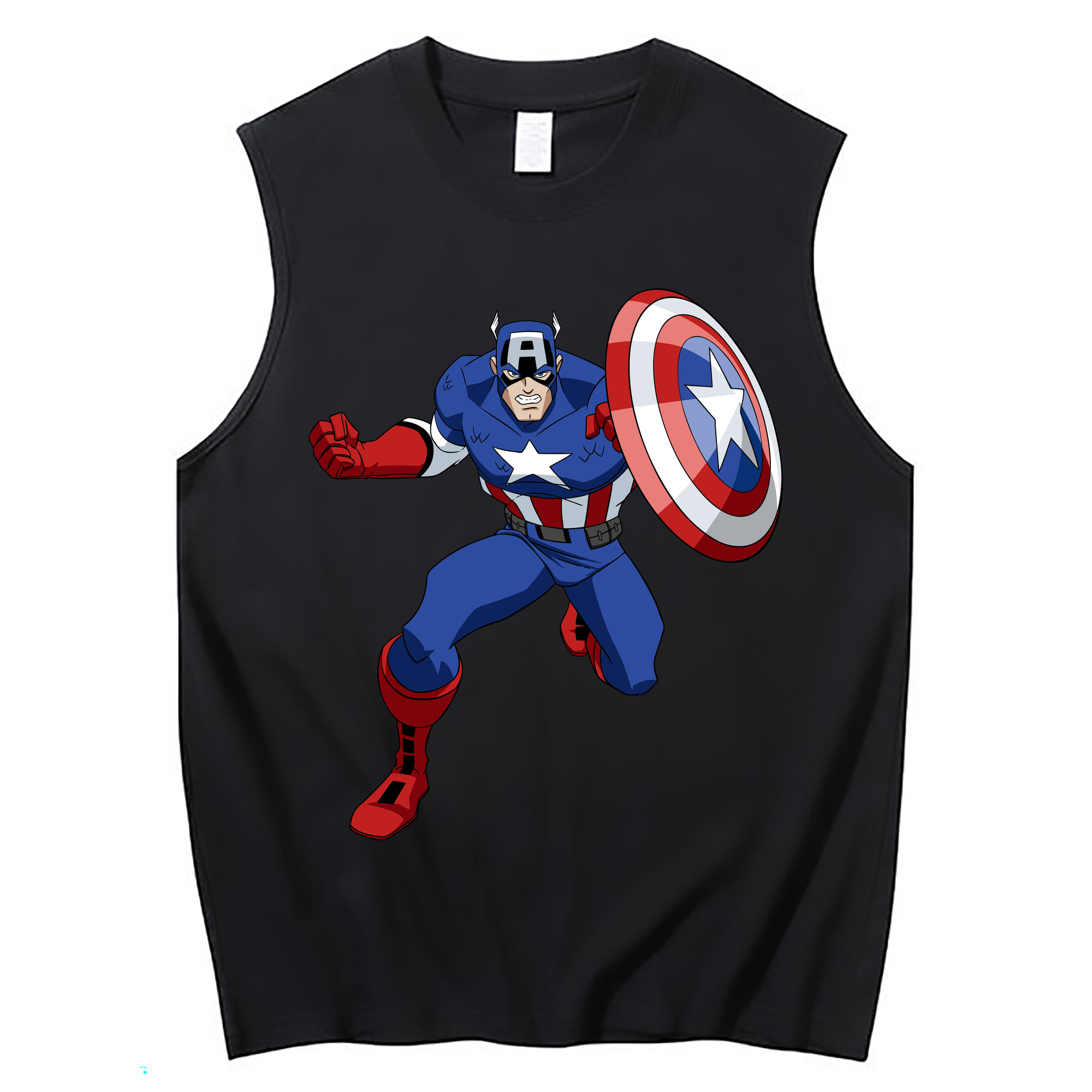 （画像用） アベンジャーズ The Avengers コットン100％タンクトップ（フロントプリント）