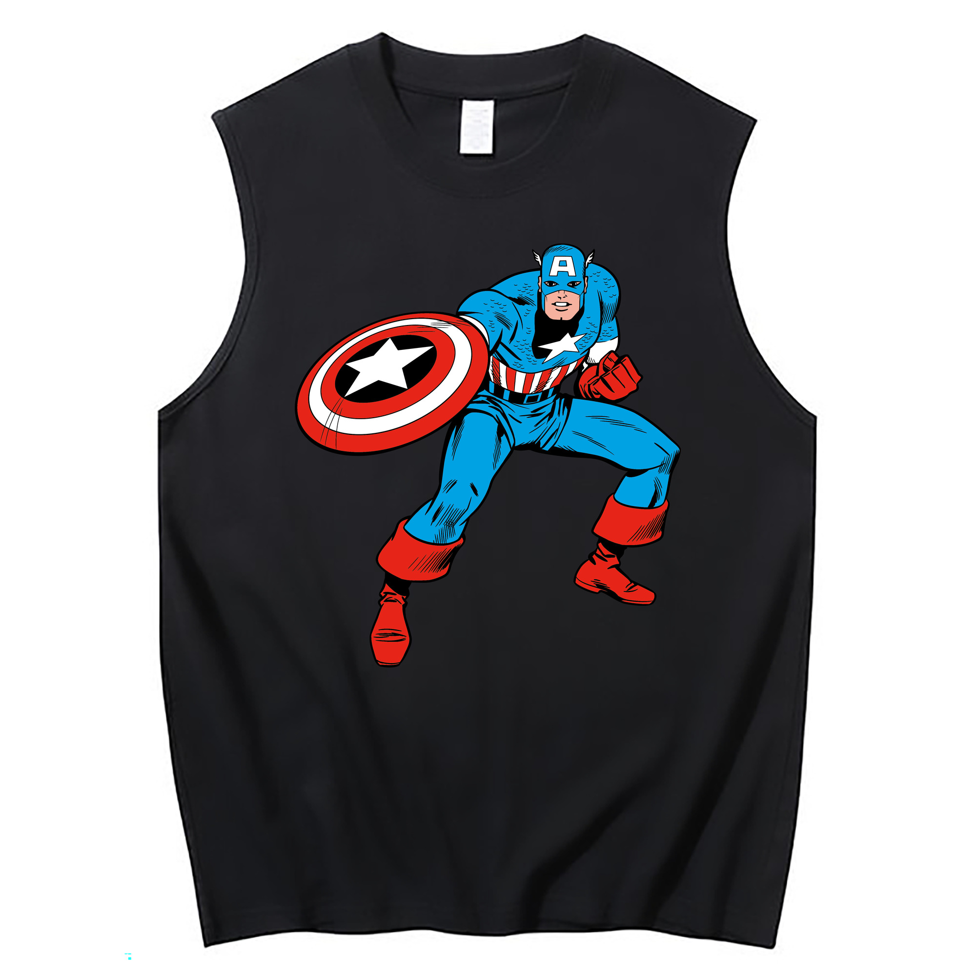 （画像用） アベンジャーズ The Avengers コットン100％タンクトップ（フロントプリント）