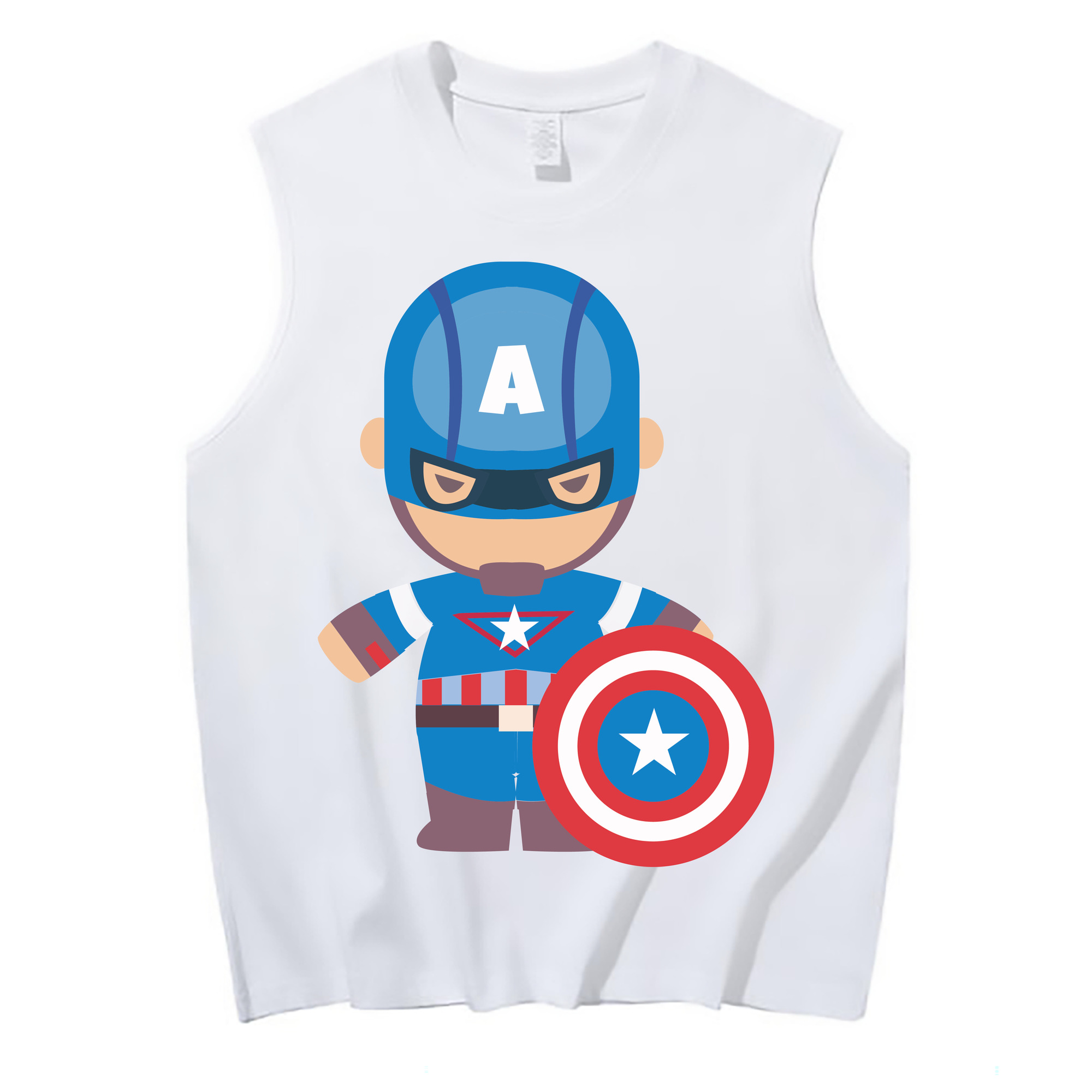 （画像用） アベンジャーズ The Avengers コットン100％タンクトップ（フロントプリント）