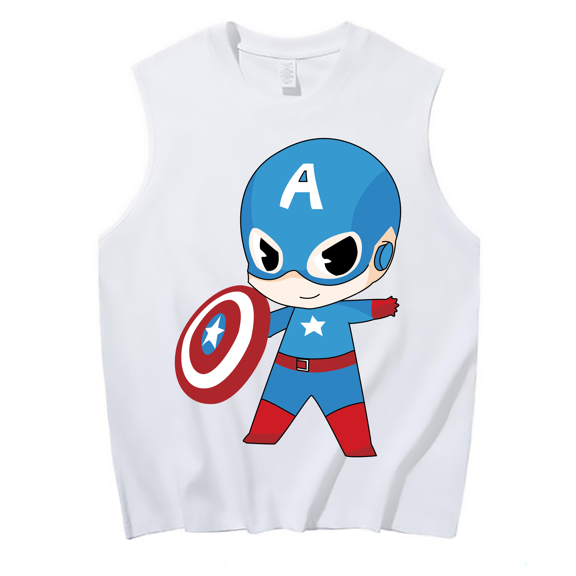 （画像用） アベンジャーズ The Avengers コットン100％タンクトップ（フロントプリント）
