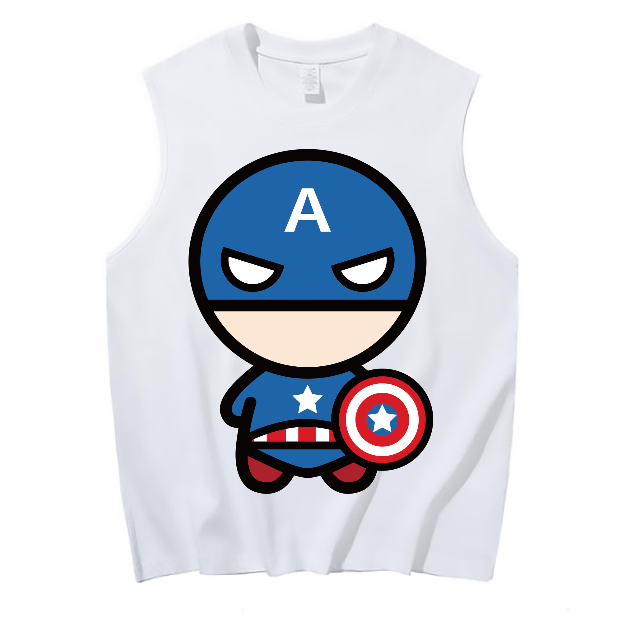 （画像用） アベンジャーズ The Avengers コットン100％タンクトップ（フロントプリント）