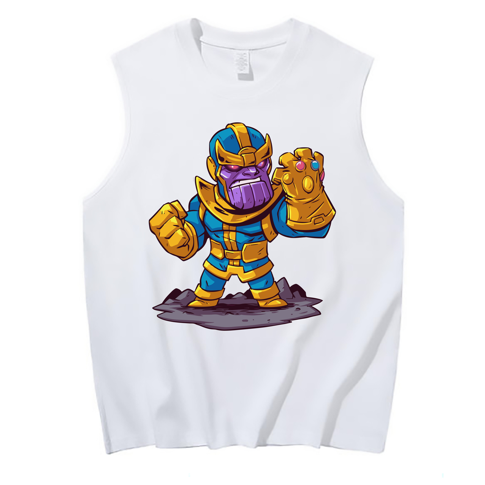（画像用） アベンジャーズ The Avengers コットン100％タンクトップ（フロントプリント）