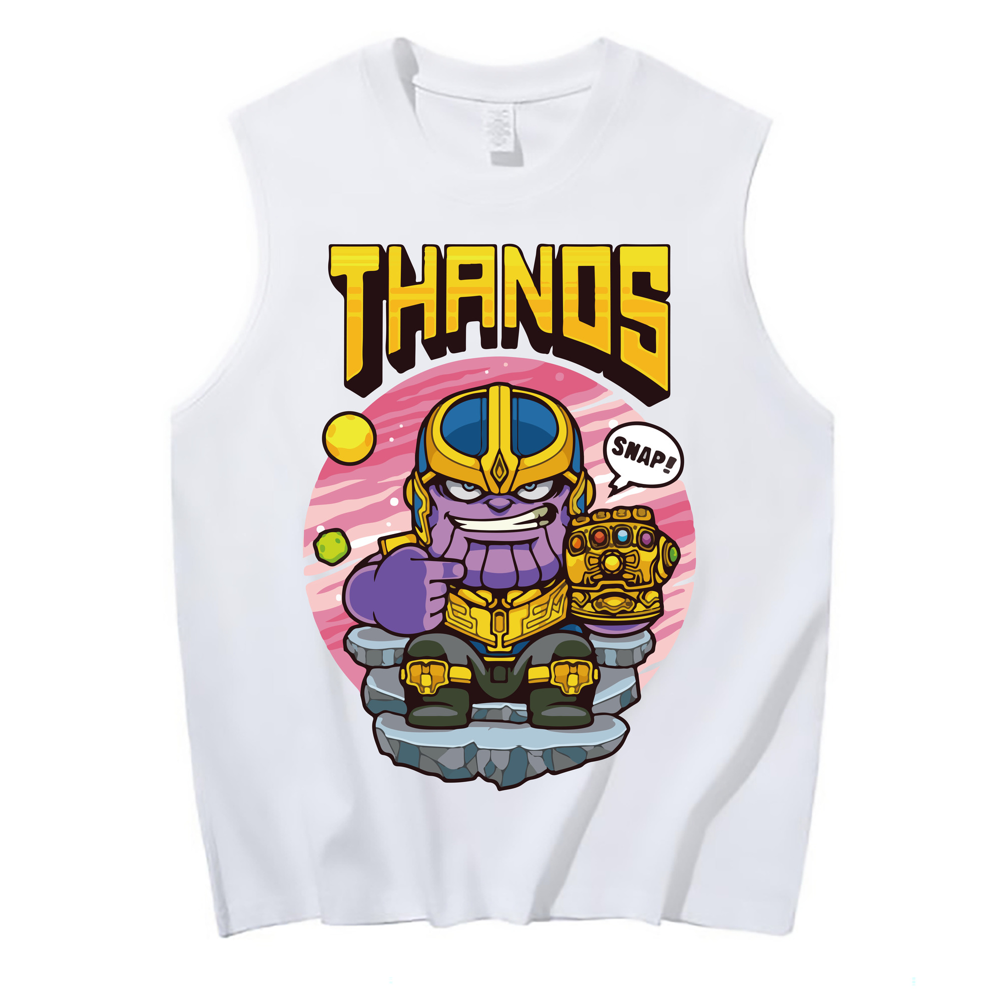 （画像用） アベンジャーズ The Avengers コットン100％タンクトップ（フロントプリント）