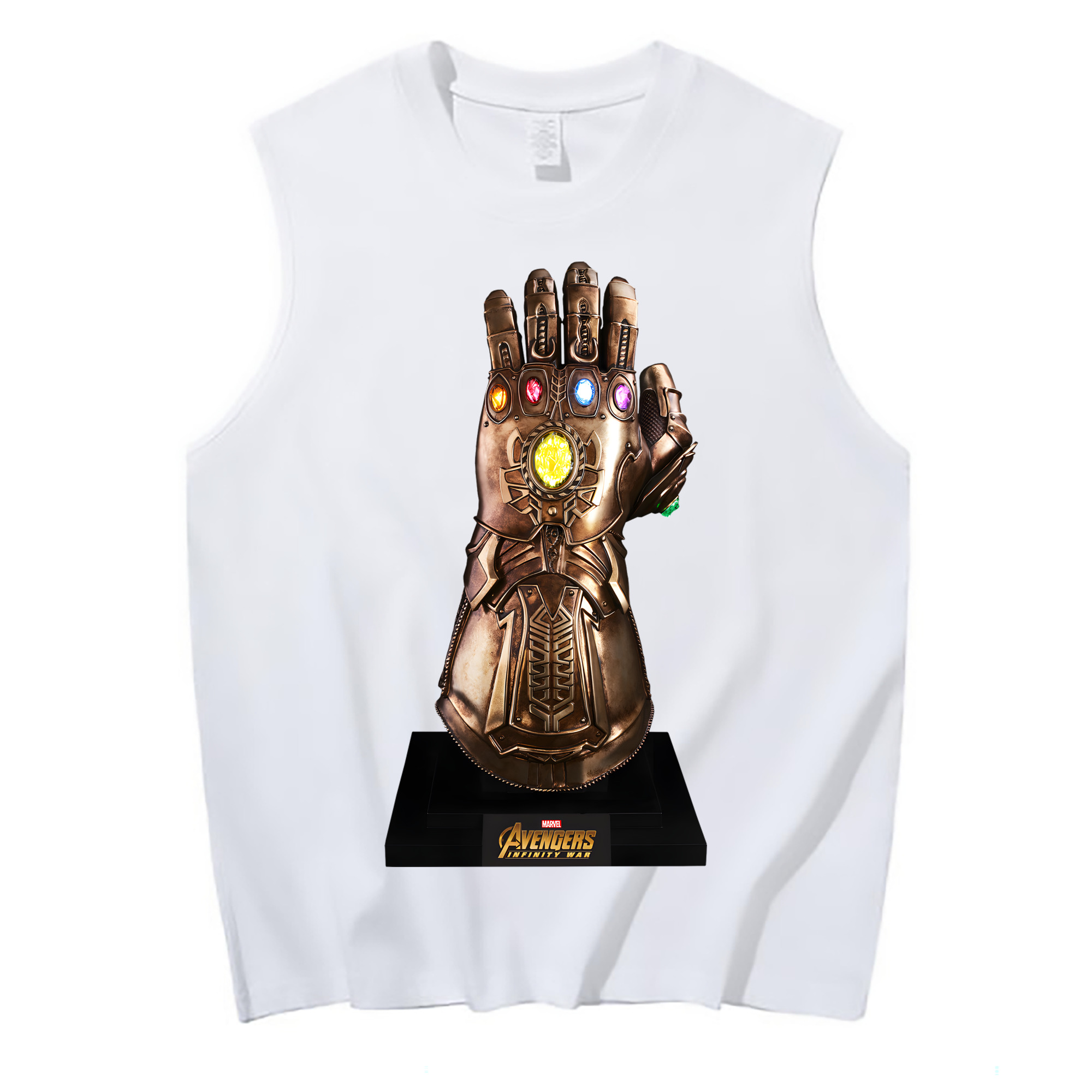 （画像用） アベンジャーズ The Avengers コットン100％タンクトップ（フロントプリント）