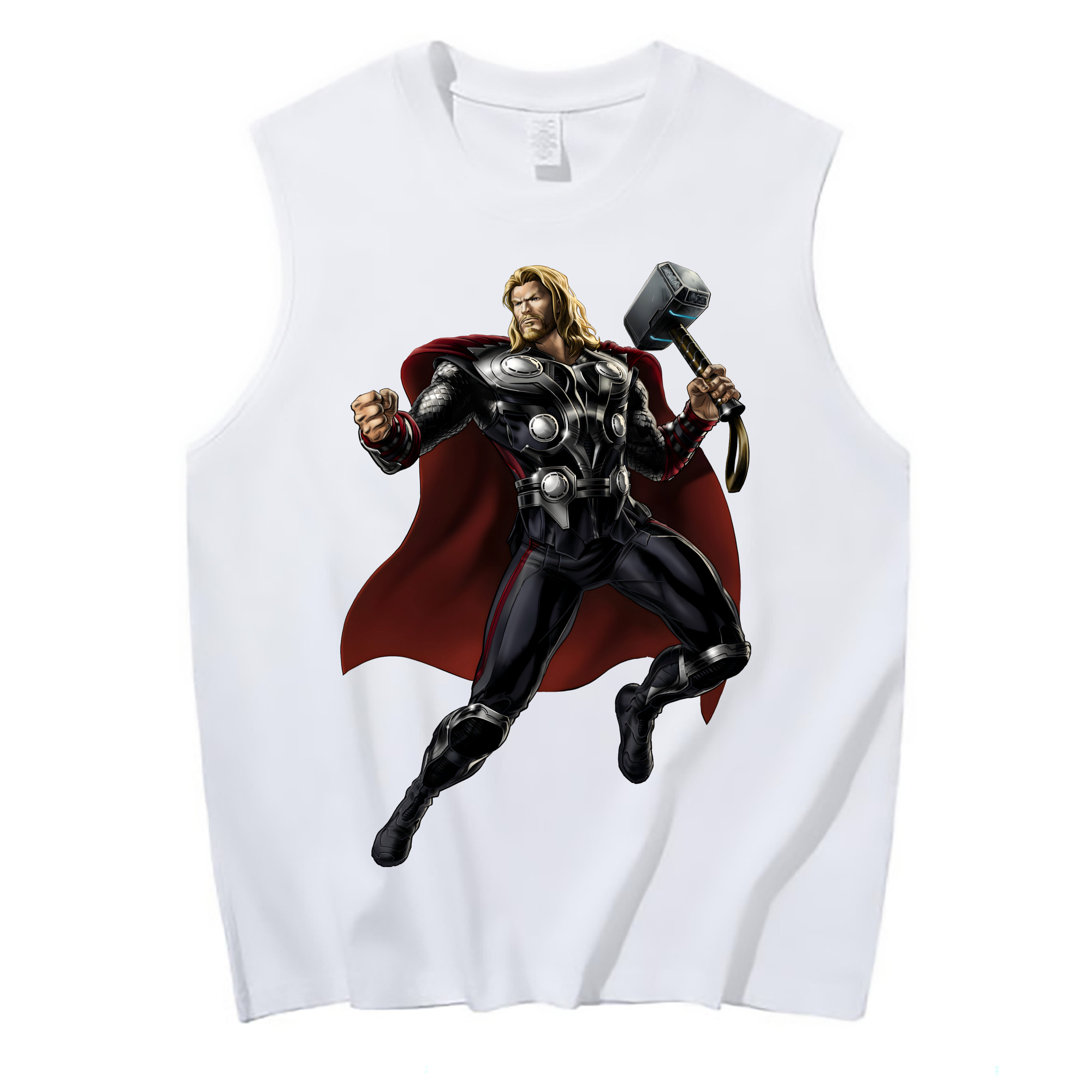 （画像用） アベンジャーズ The Avengers コットン100％タンクトップ（フロントプリント）