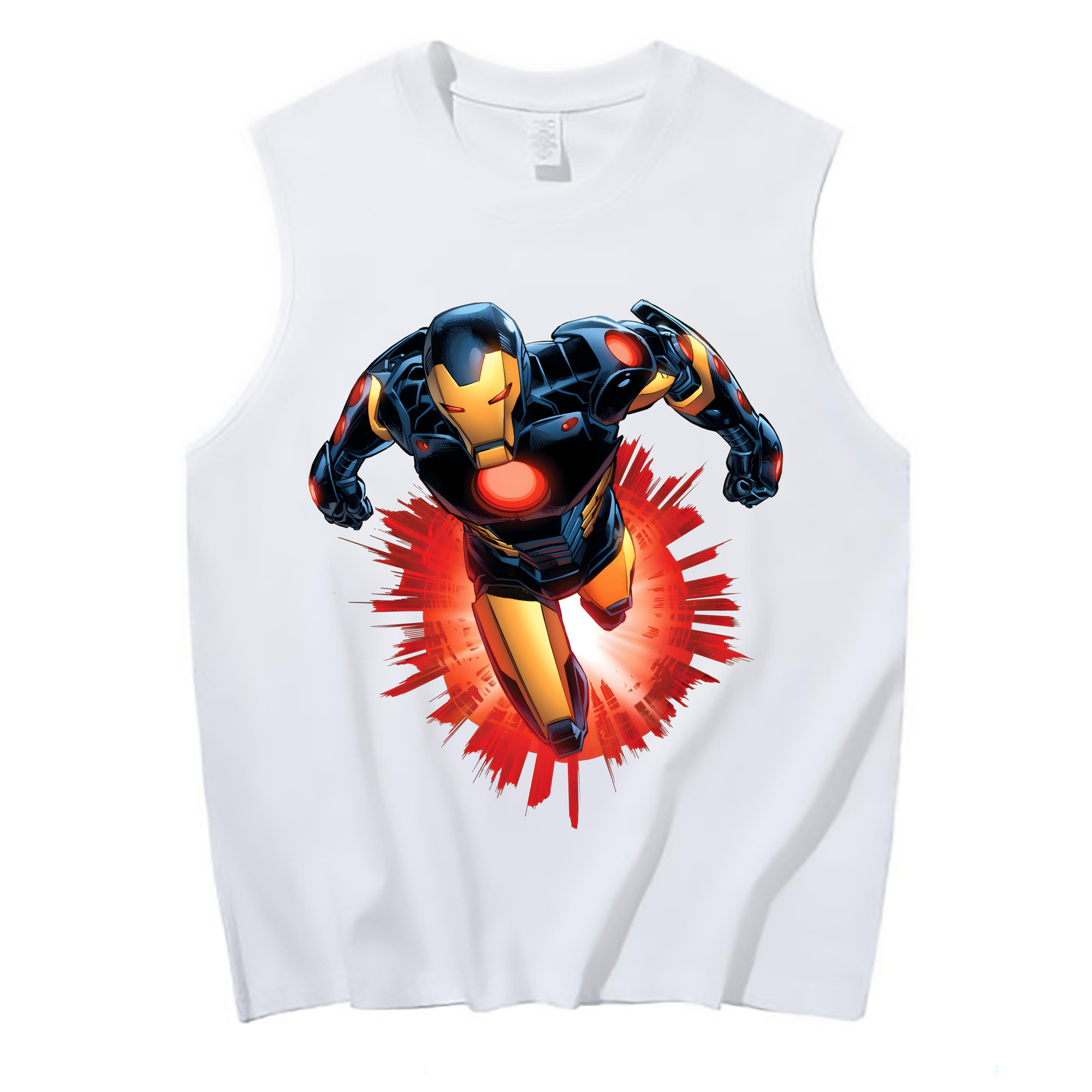 （画像用） アベンジャーズ The Avengers コットン100％タンクトップ（フロントプリント）