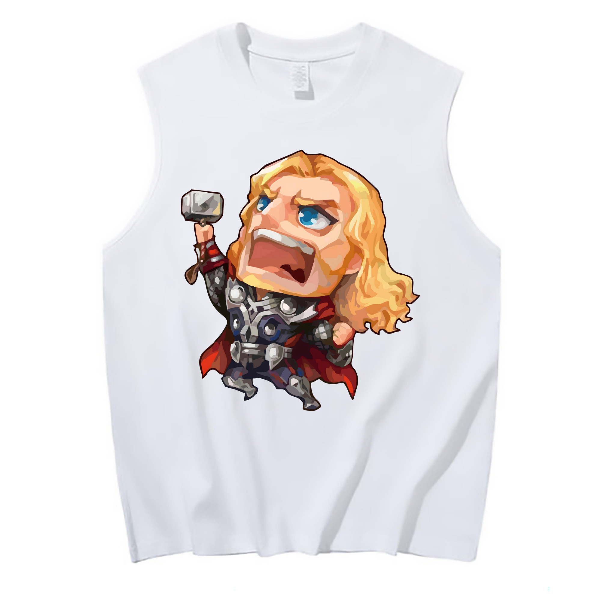 （画像用） アベンジャーズ The Avengers コットン100％タンクトップ（フロントプリント）