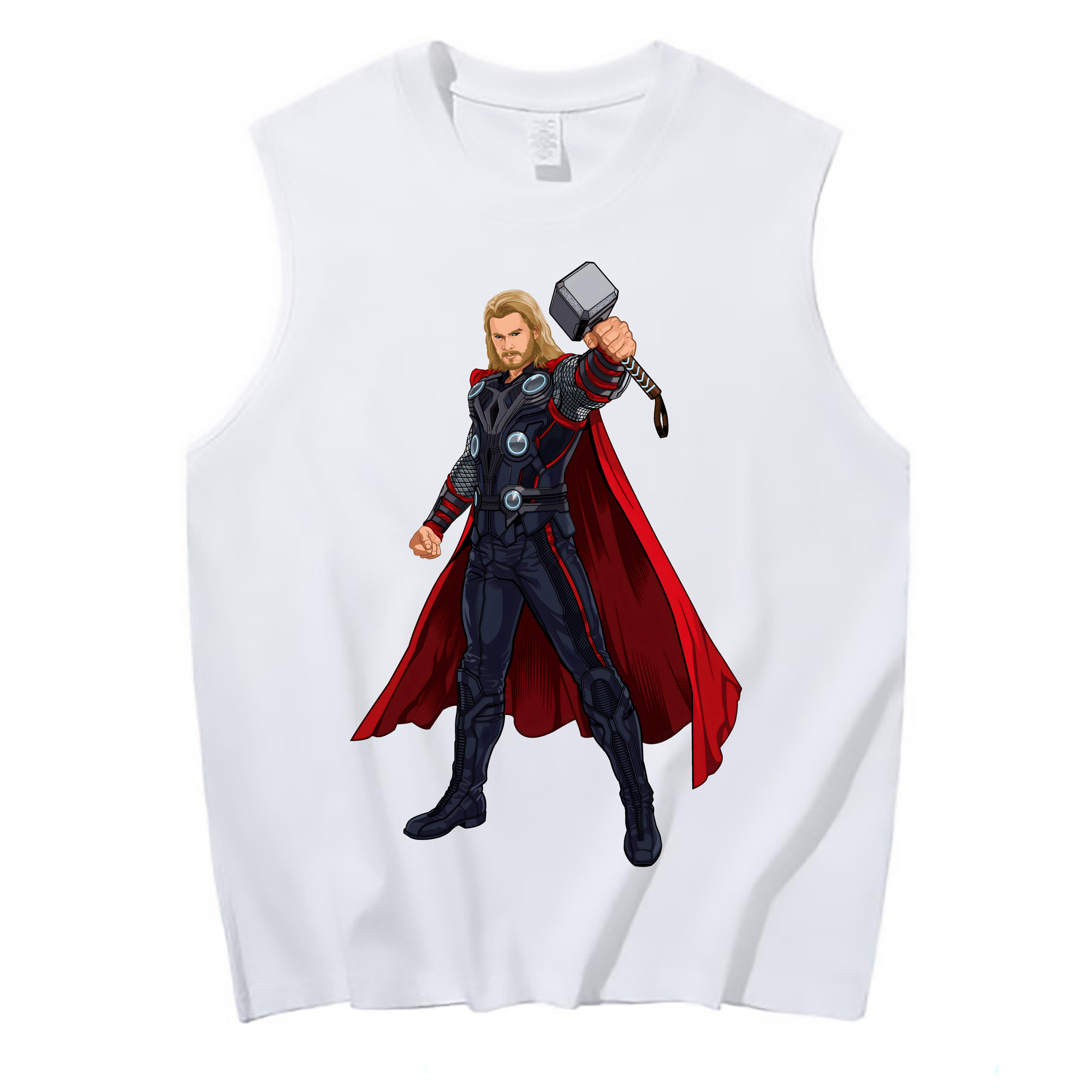 （画像用） アベンジャーズ The Avengers コットン100％タンクトップ（フロントプリント）