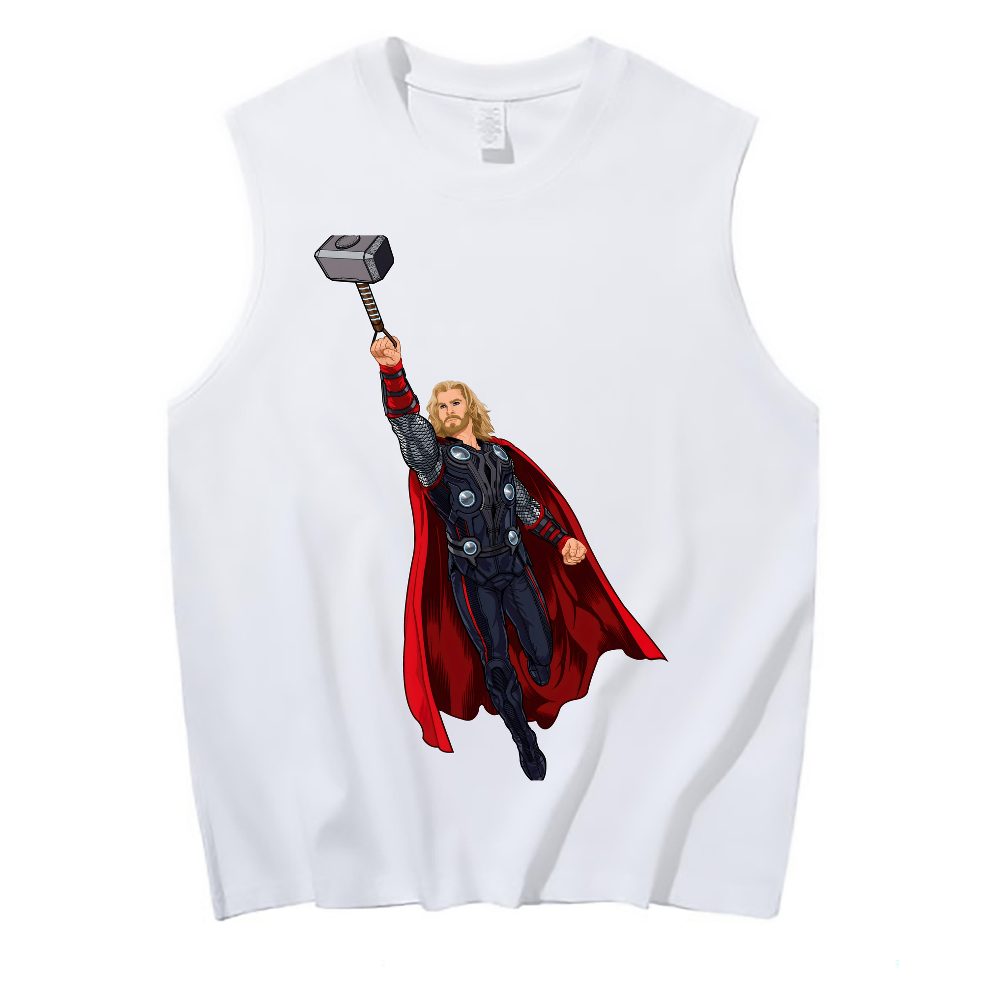 （画像用） アベンジャーズ The Avengers コットン100％タンクトップ（フロントプリント）