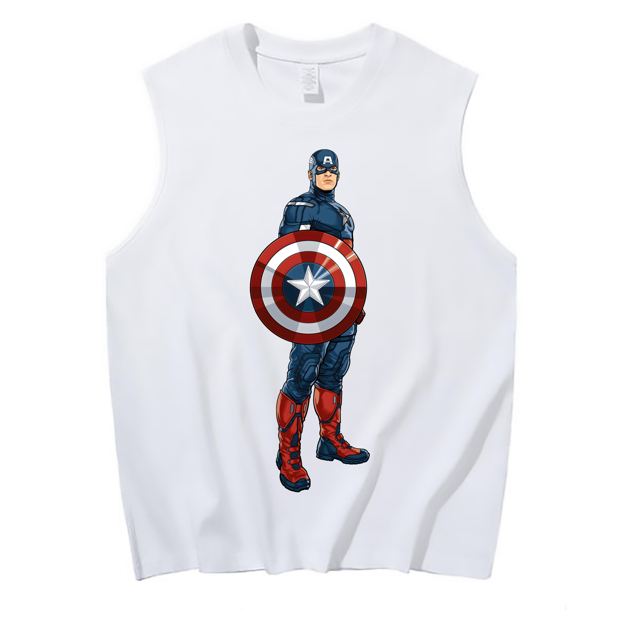 （画像用） アベンジャーズ The Avengers コットン100％タンクトップ（フロントプリント）