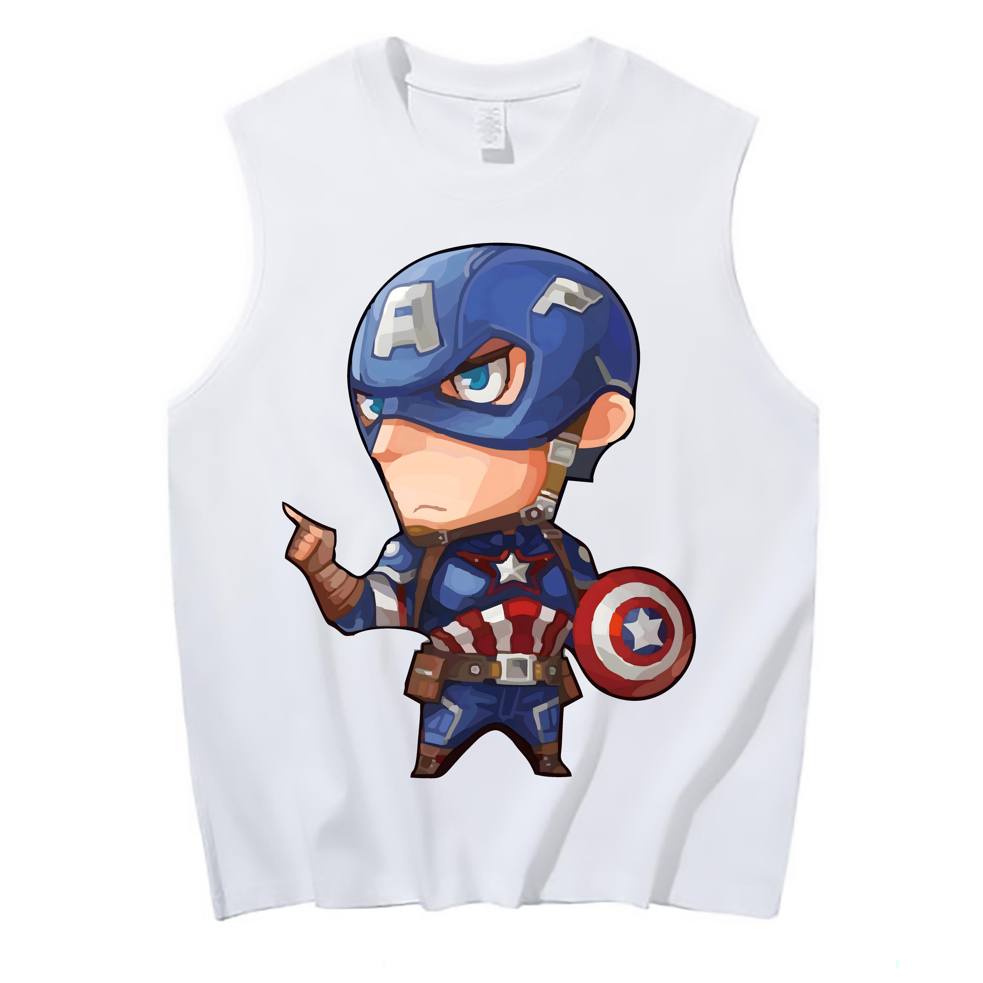 （画像用） アベンジャーズ The Avengers コットン100％タンクトップ（フロントプリント）
