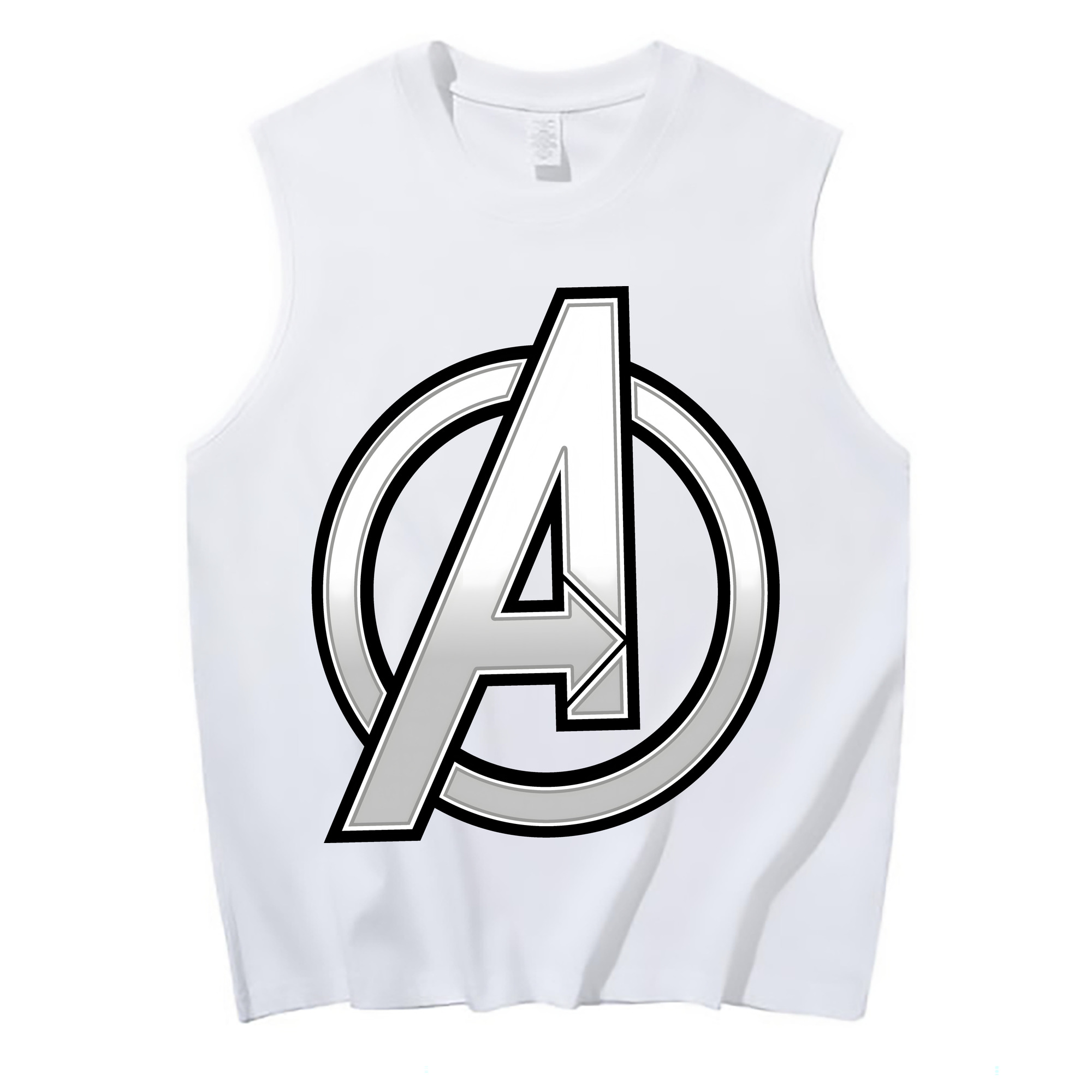 （画像用） アベンジャーズ The Avengers コットン100％タンクトップ（フロントプリント）