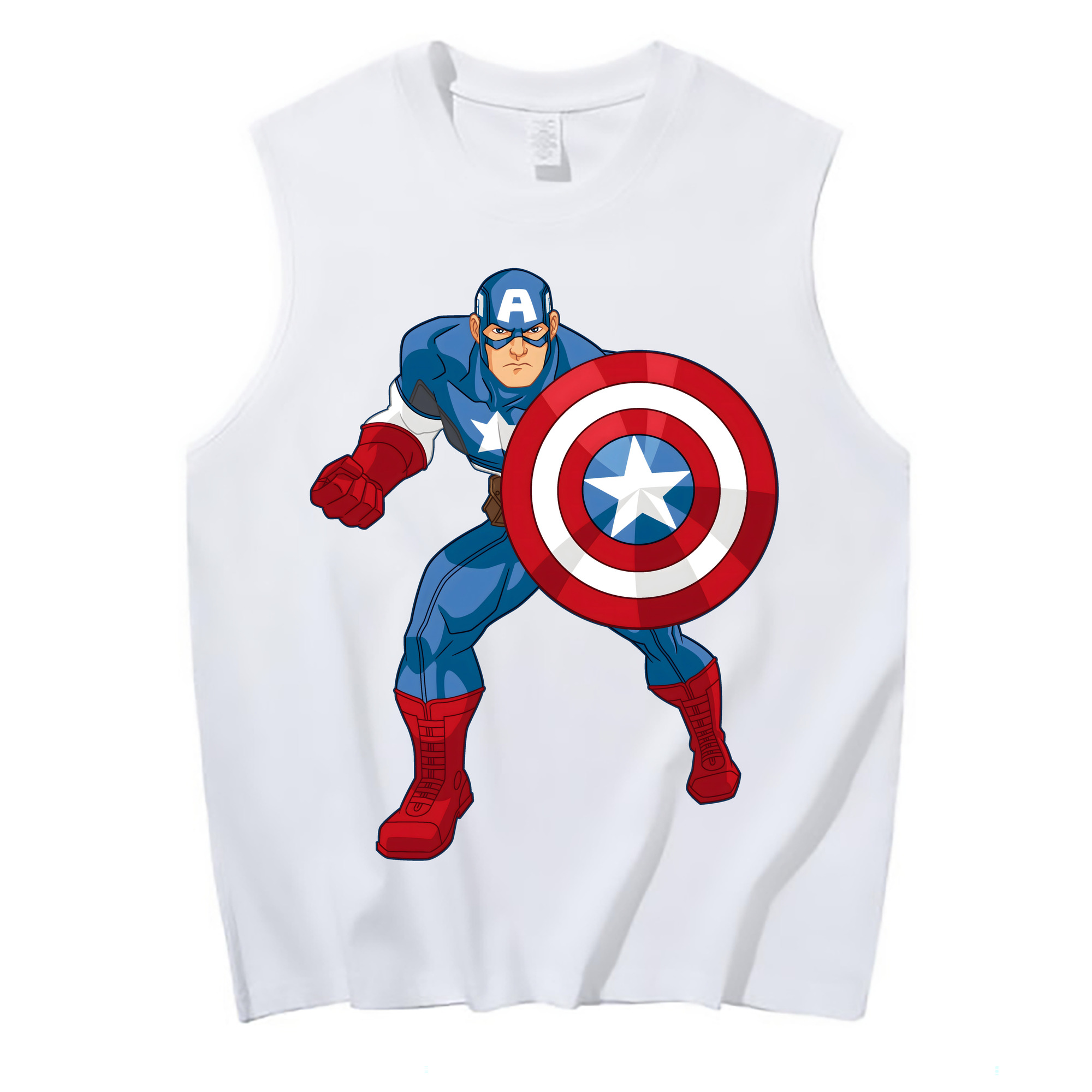 （画像用） アベンジャーズ The Avengers コットン100％タンクトップ（フロントプリント）