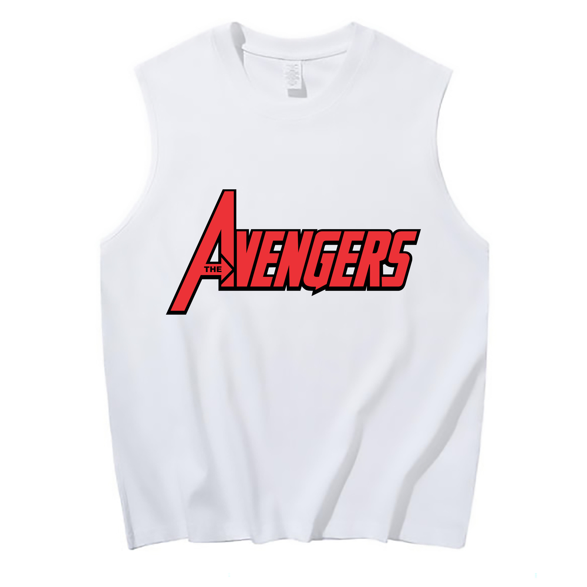 （画像用） アベンジャーズ The Avengers コットン100％タンクトップ（フロントプリント）