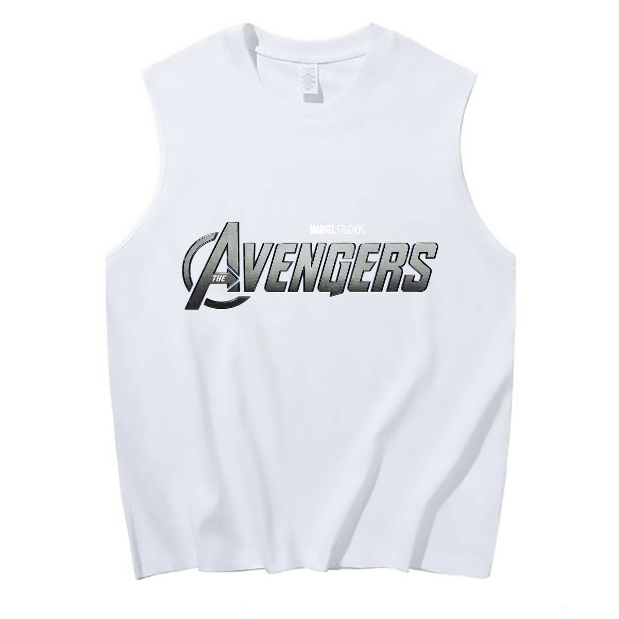 （画像用） アベンジャーズ The Avengers コットン100％タンクトップ（フロントプリント）