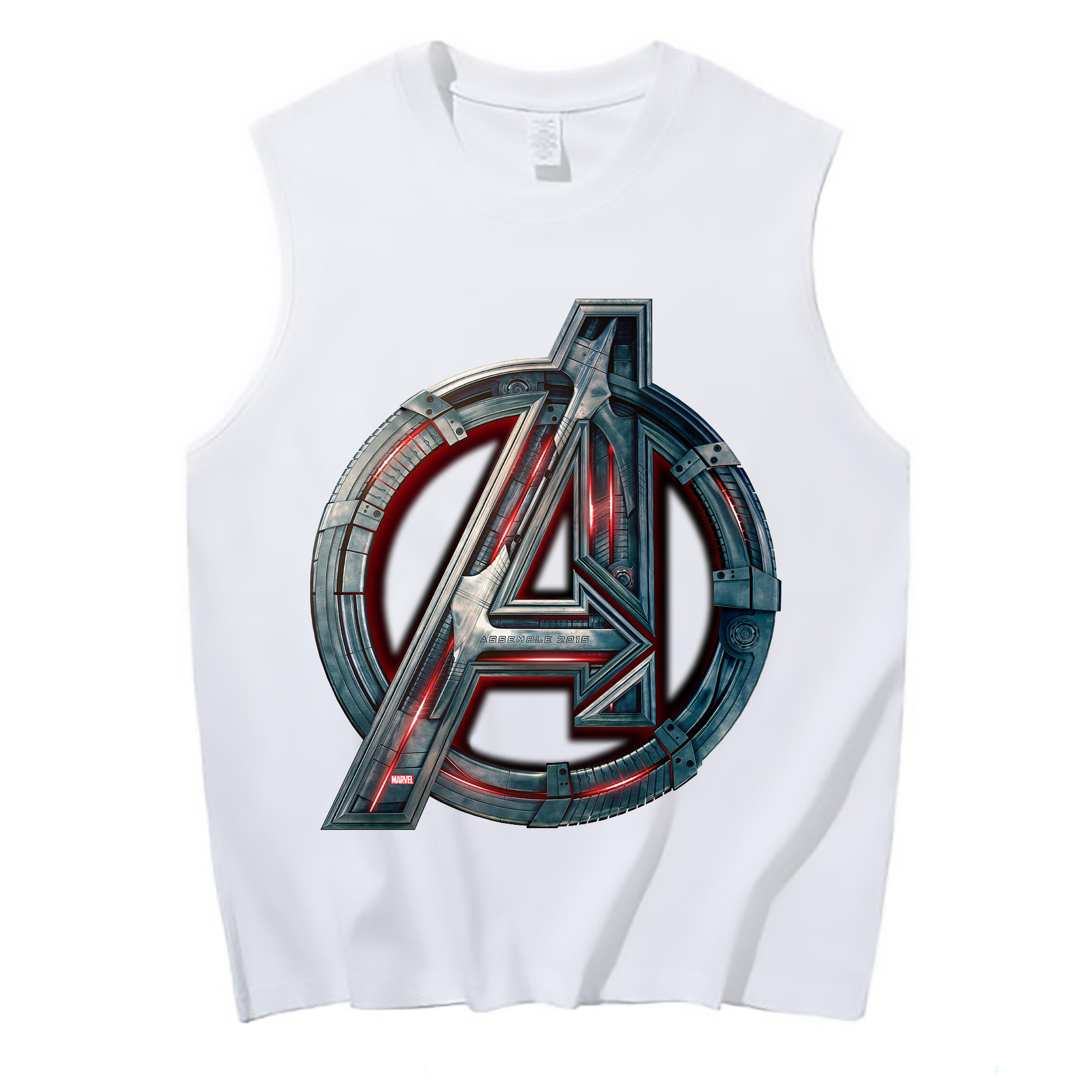 （画像用） アベンジャーズ The Avengers コットン100％タンクトップ（フロントプリント）