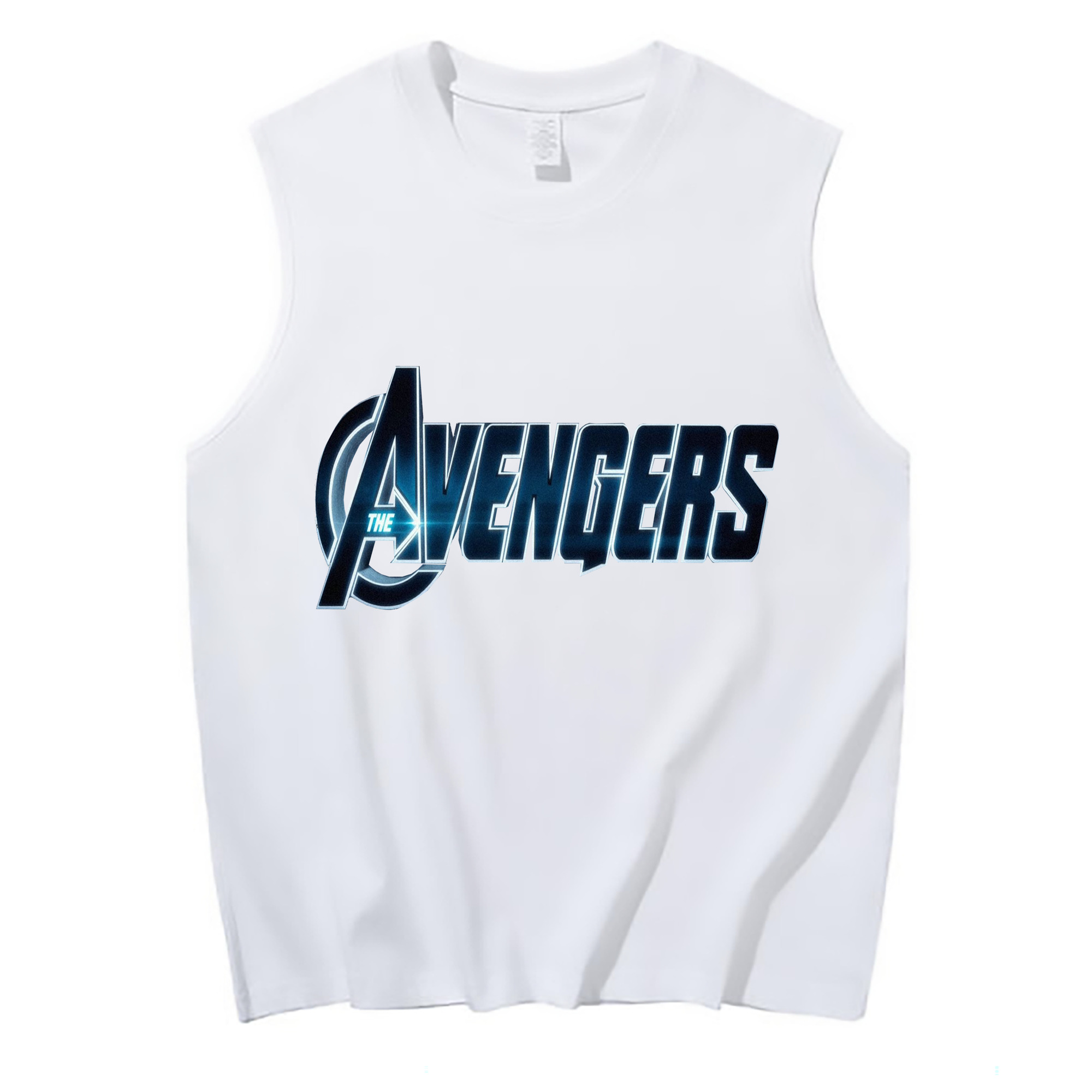 （画像用） アベンジャーズ The Avengers コットン100％タンクトップ（フロントプリント）