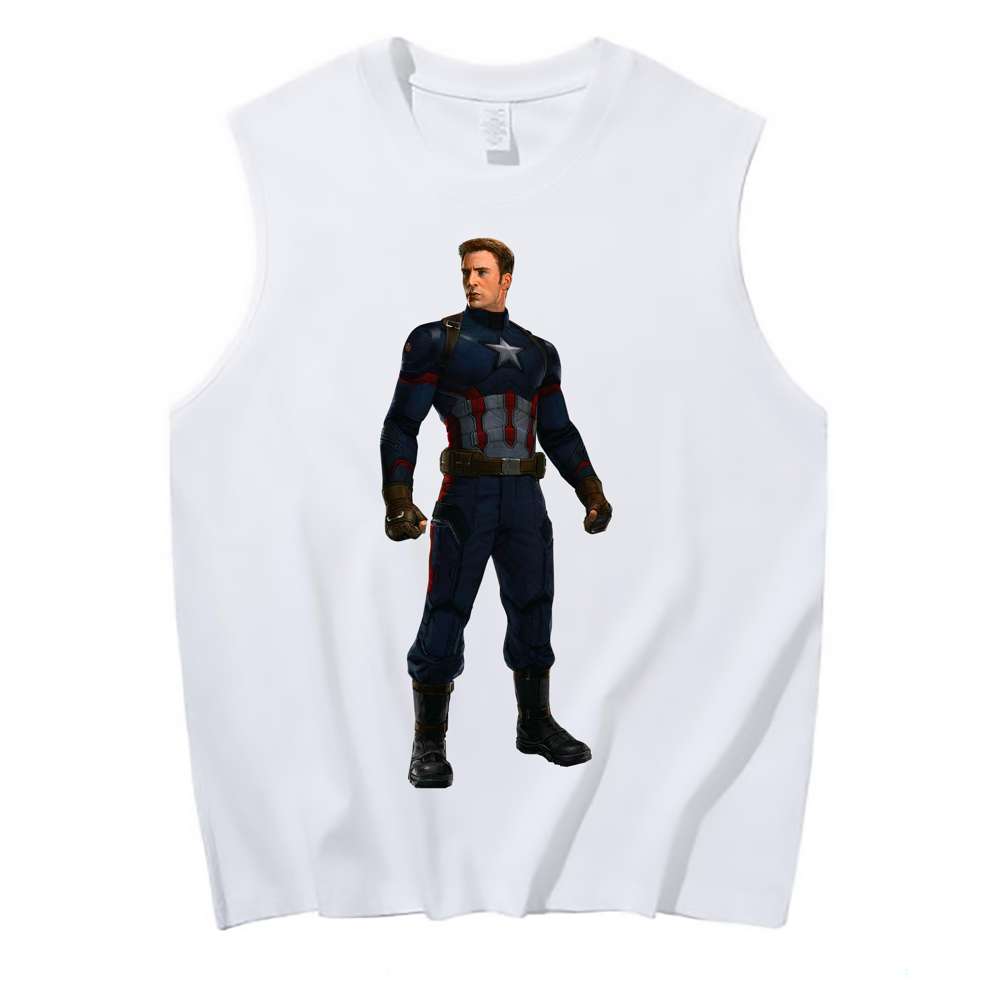 （画像用） アベンジャーズ The Avengers コットン100％タンクトップ（フロントプリント）