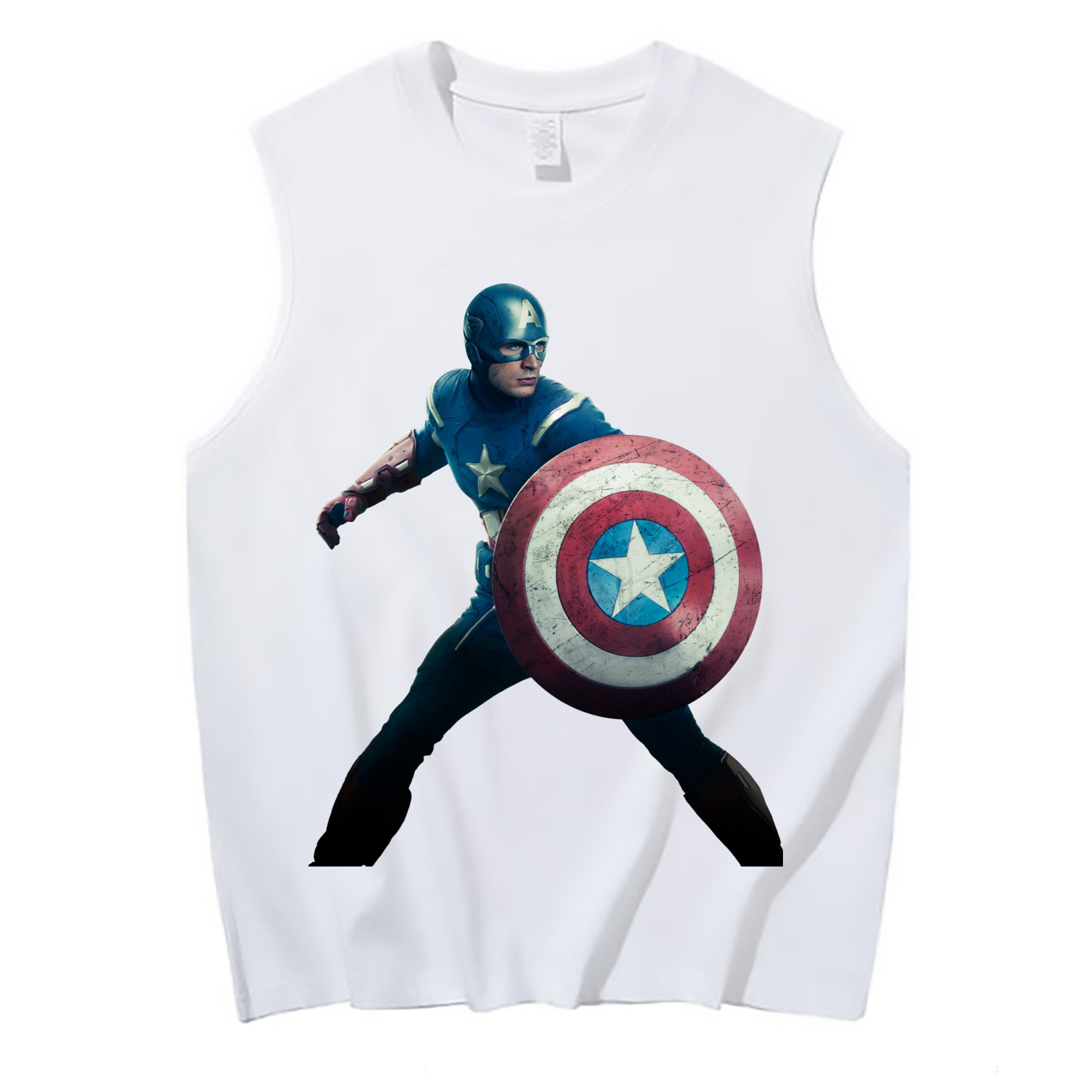 （画像用） アベンジャーズ The Avengers コットン100％タンクトップ（フロントプリント）
