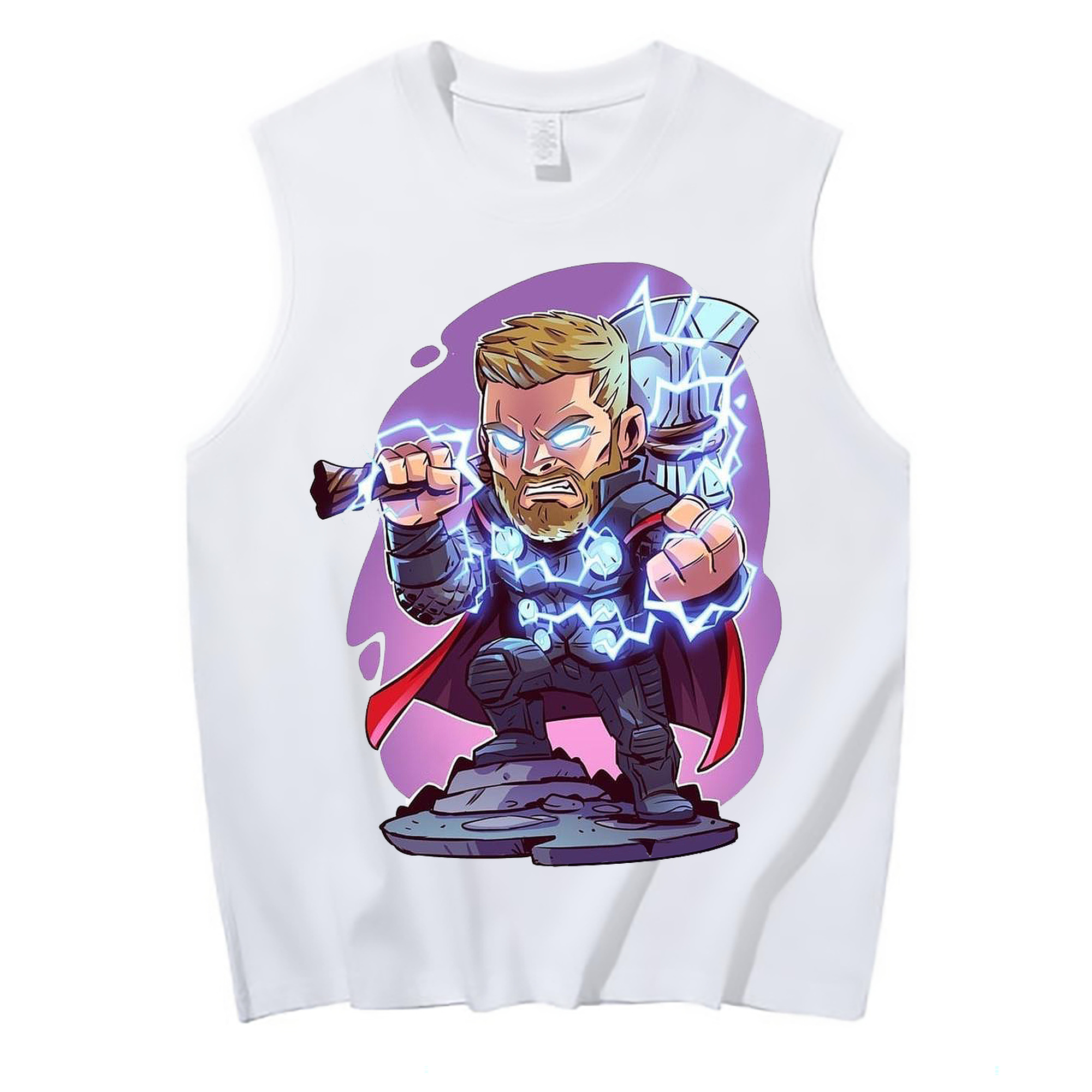 （画像用） アベンジャーズ The Avengers コットン100％タンクトップ（フロントプリント）
