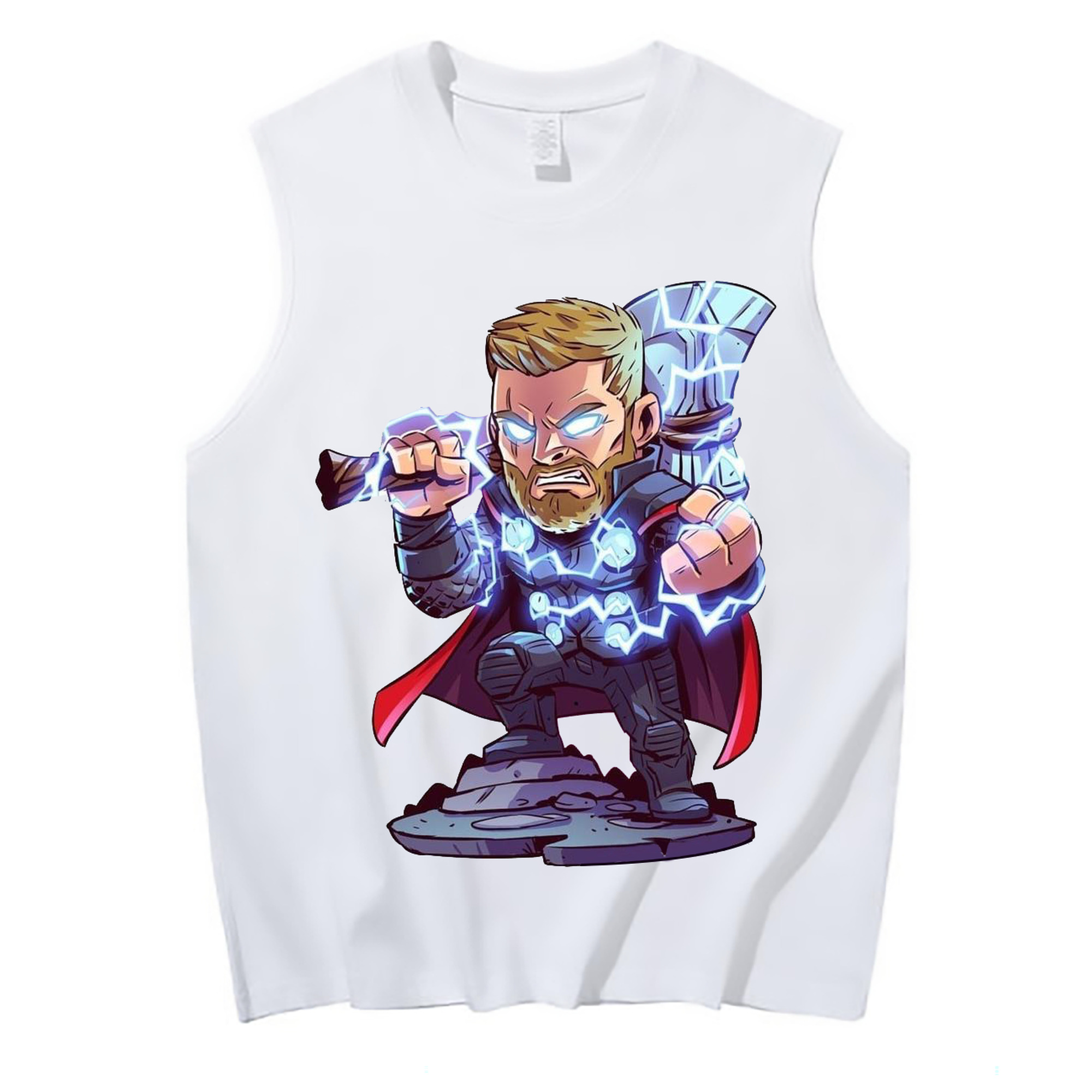 （画像用） アベンジャーズ The Avengers コットン100％タンクトップ（フロントプリント）