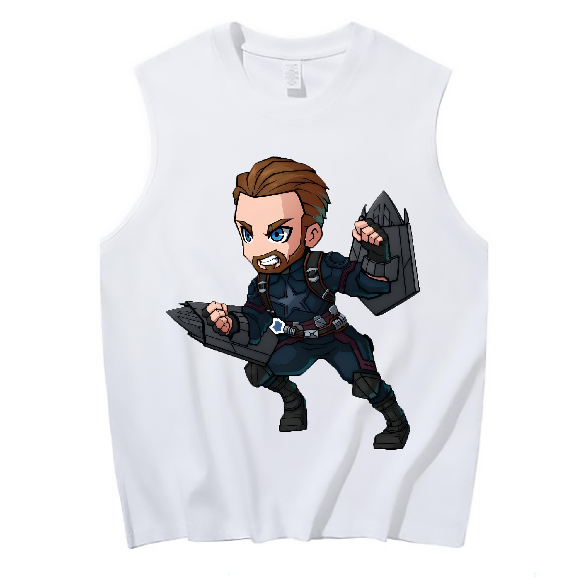 （画像用） アベンジャーズ The Avengers コットン100％タンクトップ（フロントプリント）