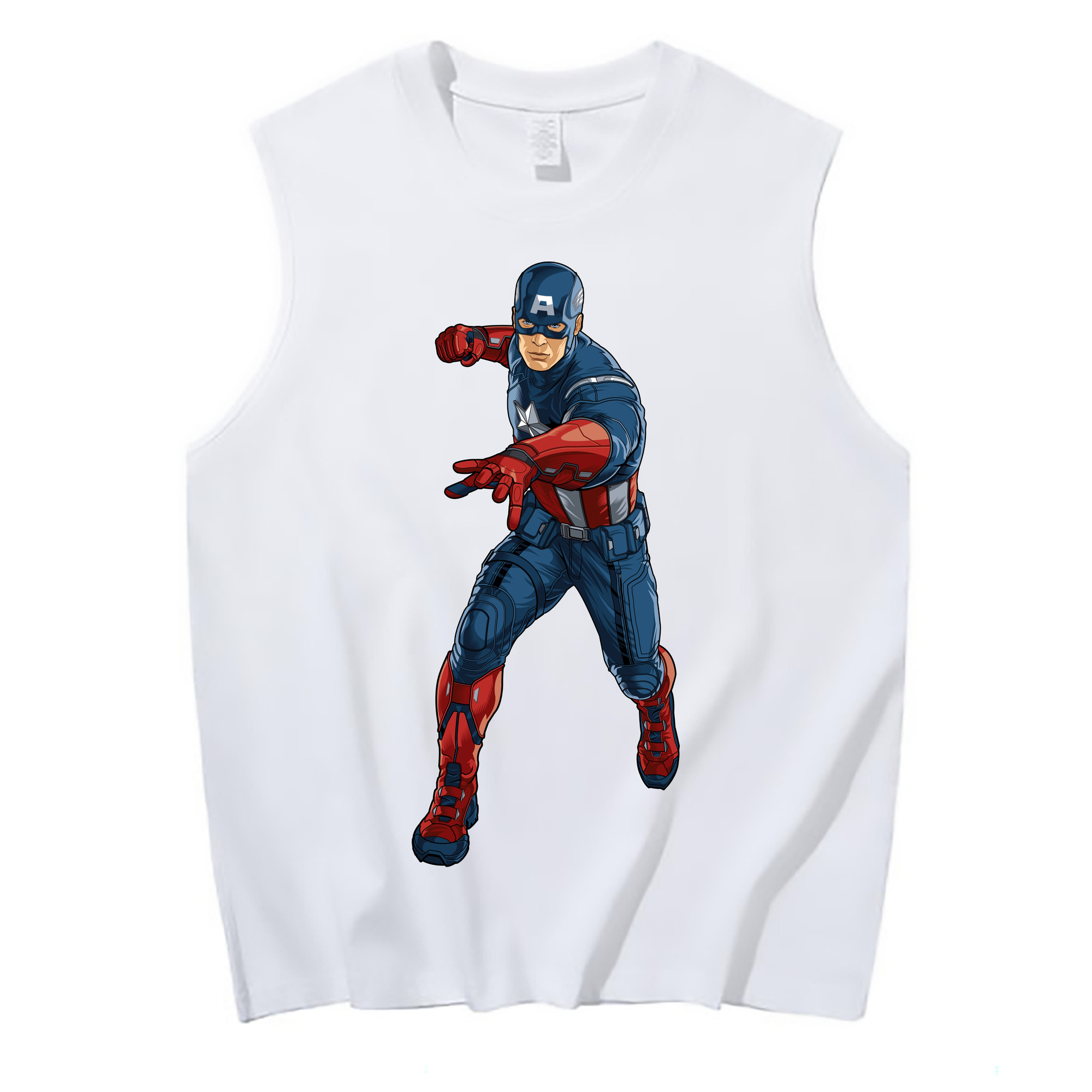 （画像用） アベンジャーズ The Avengers コットン100％タンクトップ（フロントプリント）