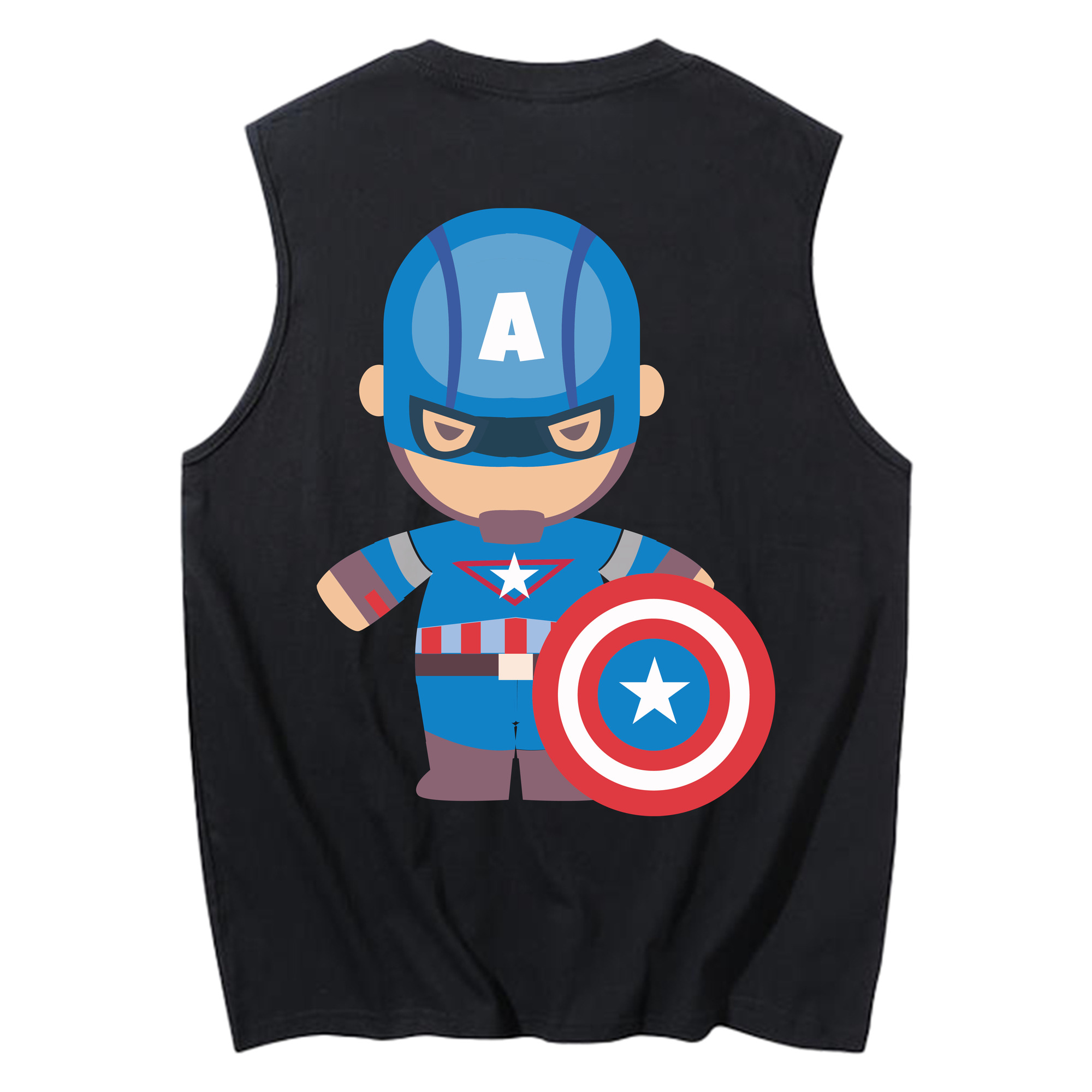 （画像用） アベンジャーズ The Avengers コットン100％タンクトップ（背面プリント）