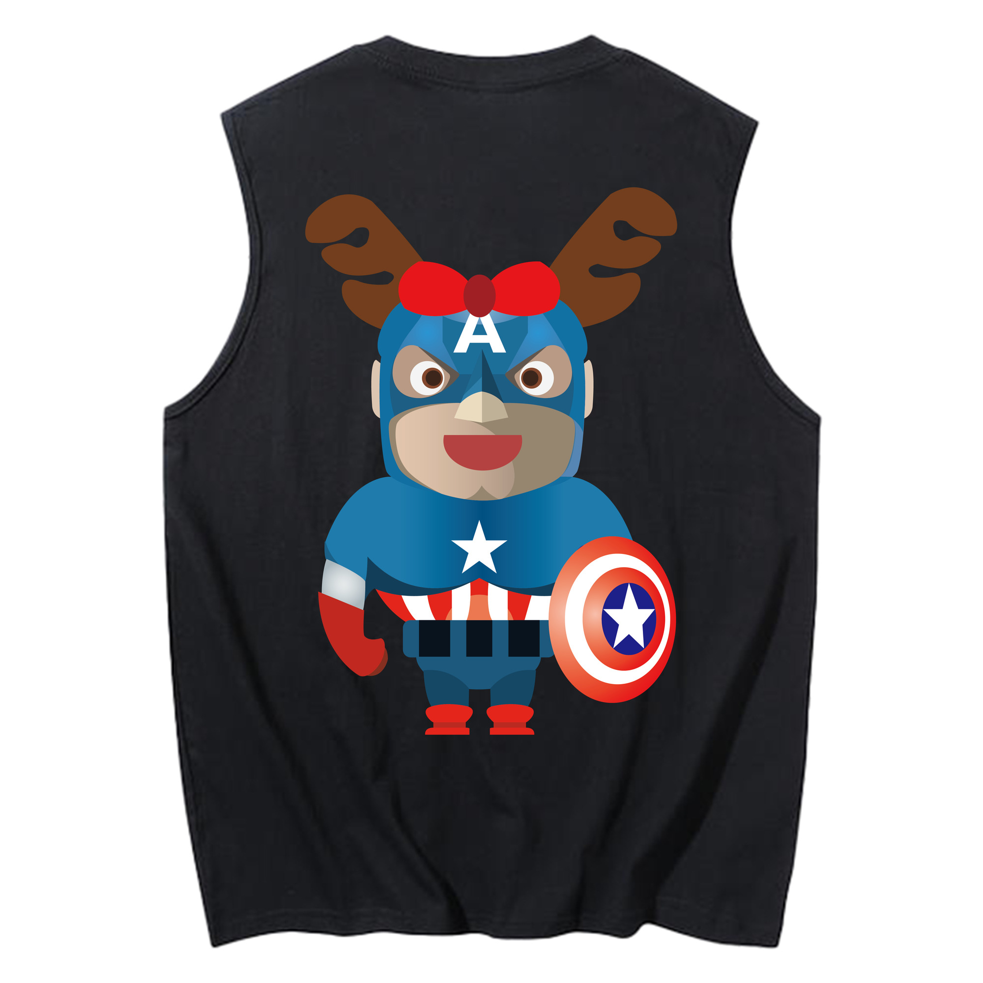 （画像用） アベンジャーズ The Avengers コットン100％タンクトップ（背面プリント）