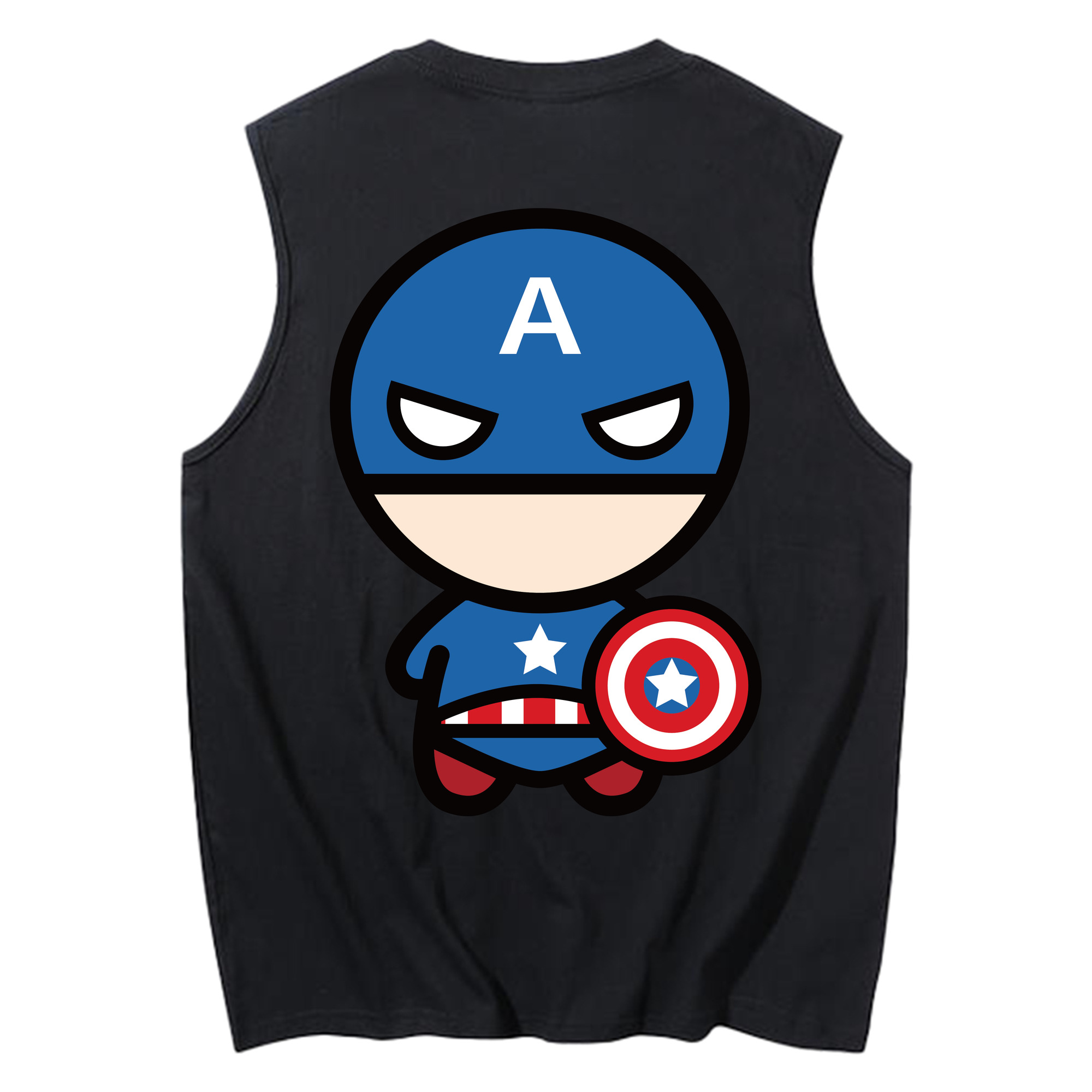 （画像用） アベンジャーズ The Avengers コットン100％タンクトップ（背面プリント）