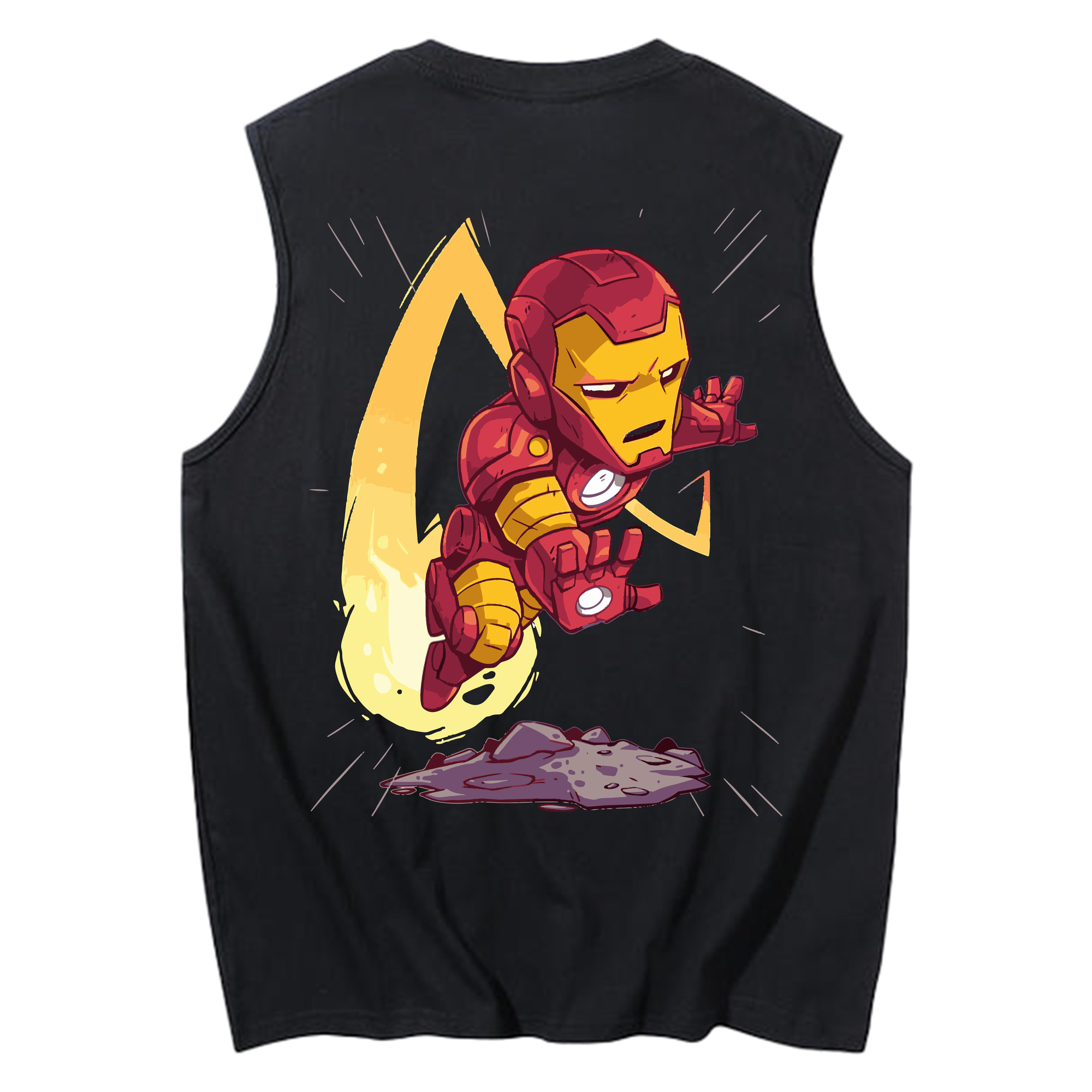 （画像用） アベンジャーズ The Avengers コットン100％タンクトップ（背面プリント）