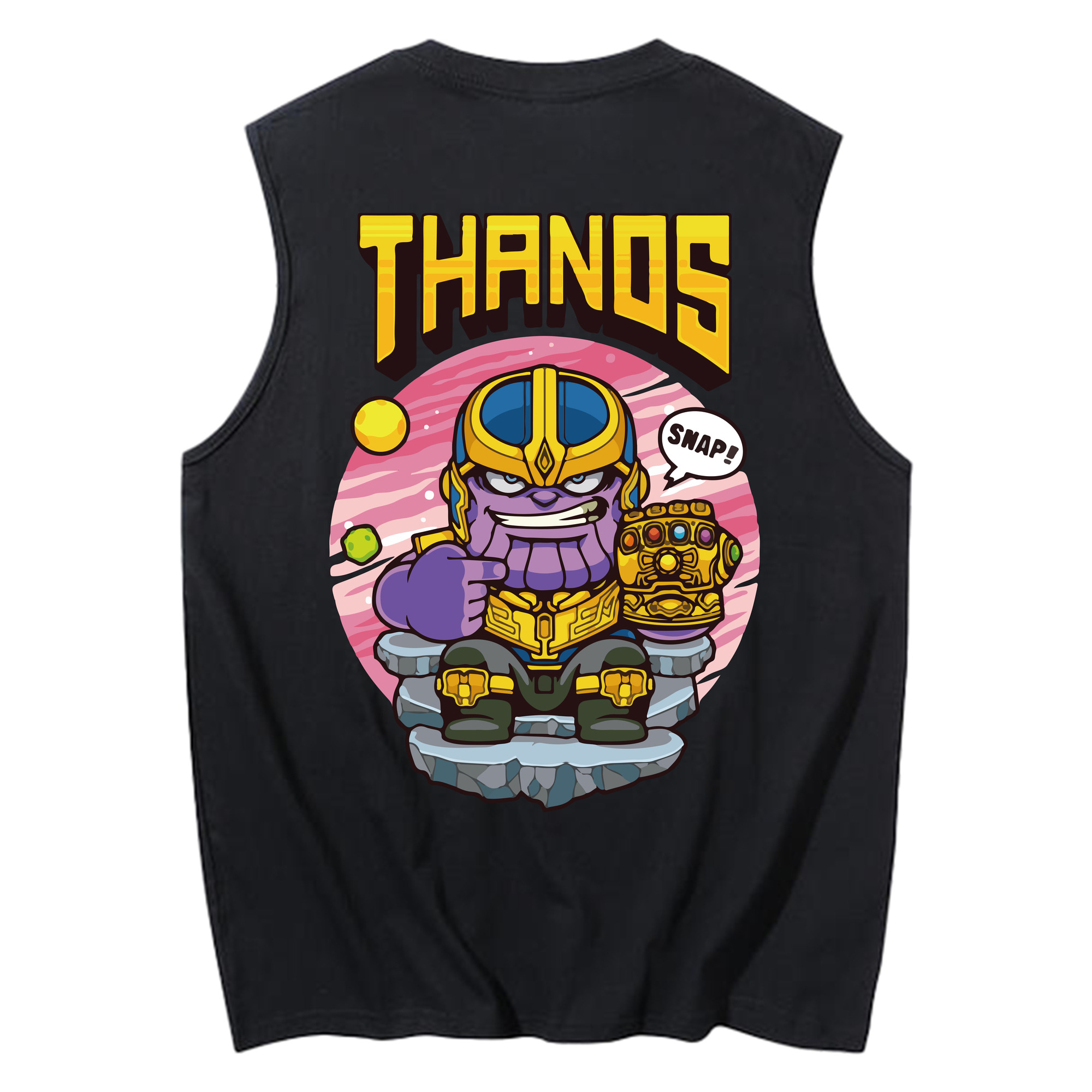 （画像用） アベンジャーズ The Avengers コットン100％タンクトップ（背面プリント）