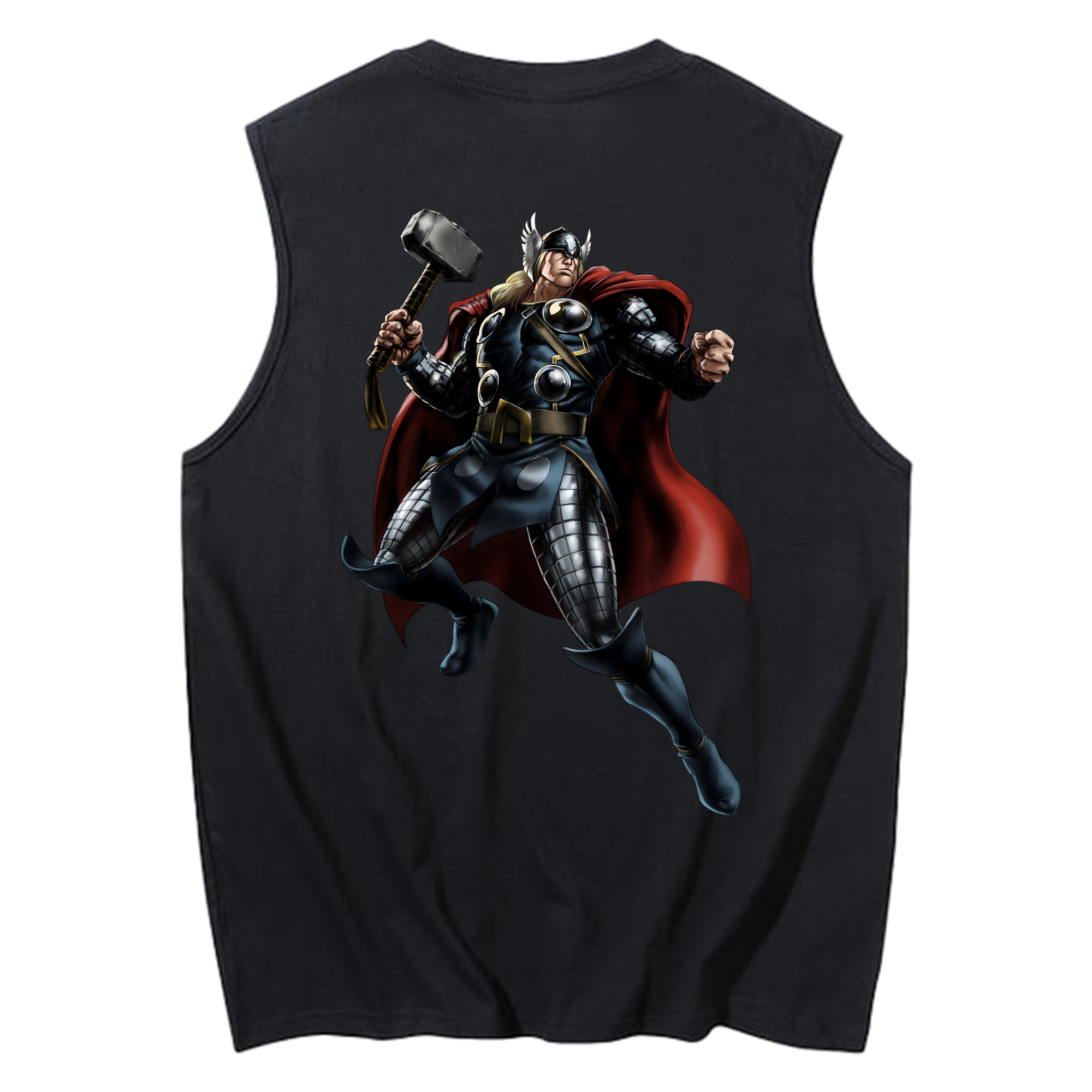 （画像用） アベンジャーズ The Avengers コットン100％タンクトップ（背面プリント）