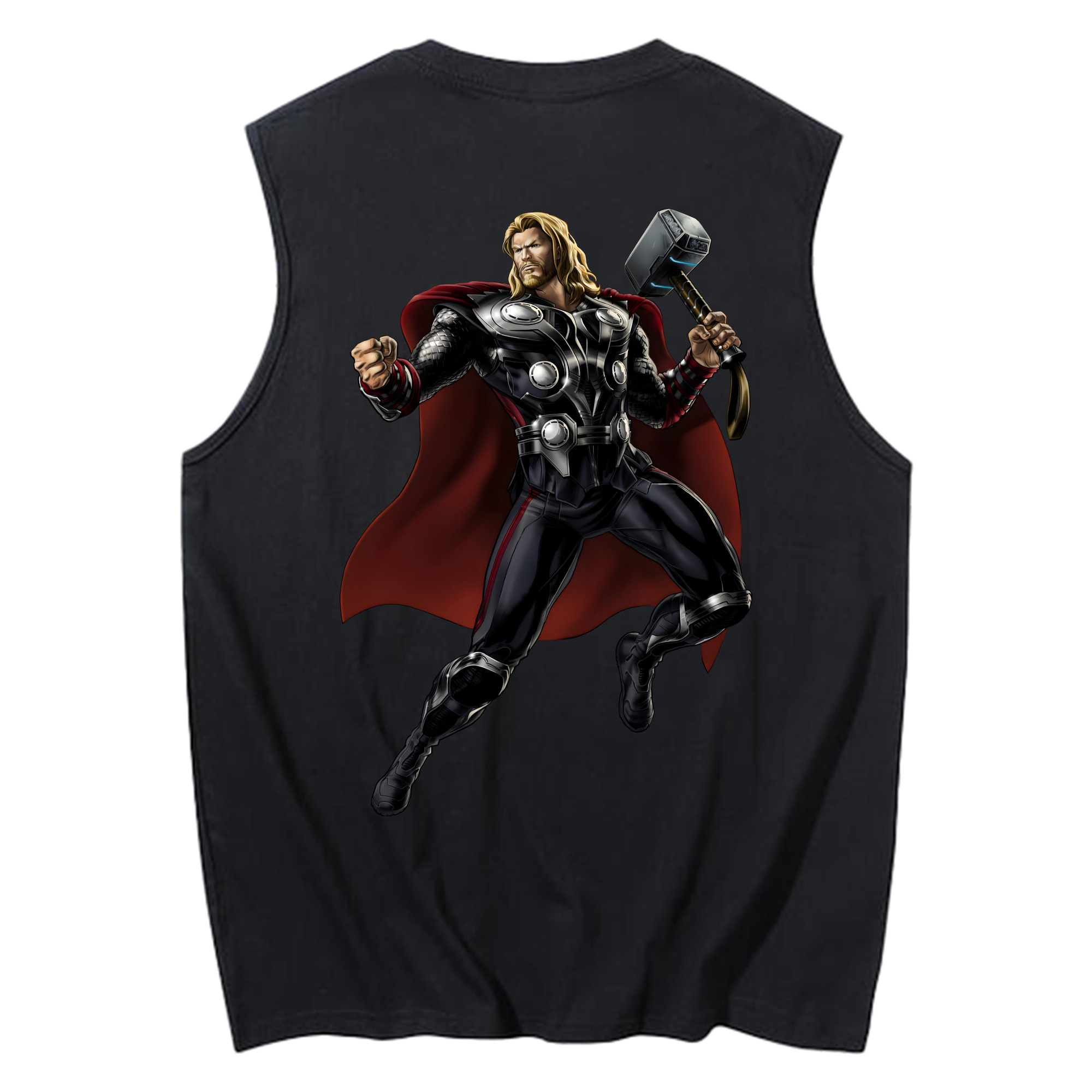 （画像用） アベンジャーズ The Avengers コットン100％タンクトップ（背面プリント）