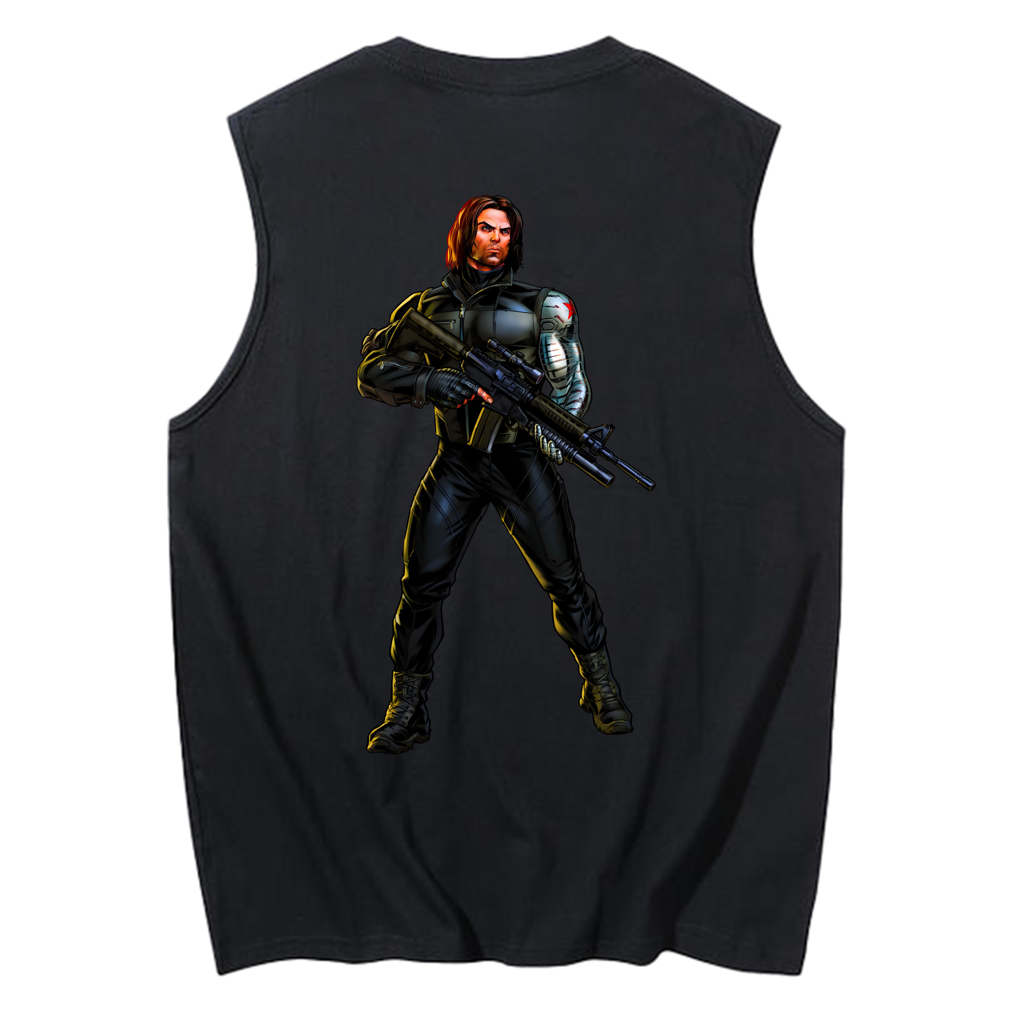 （画像用） アベンジャーズ The Avengers コットン100％タンクトップ（背面プリント）
