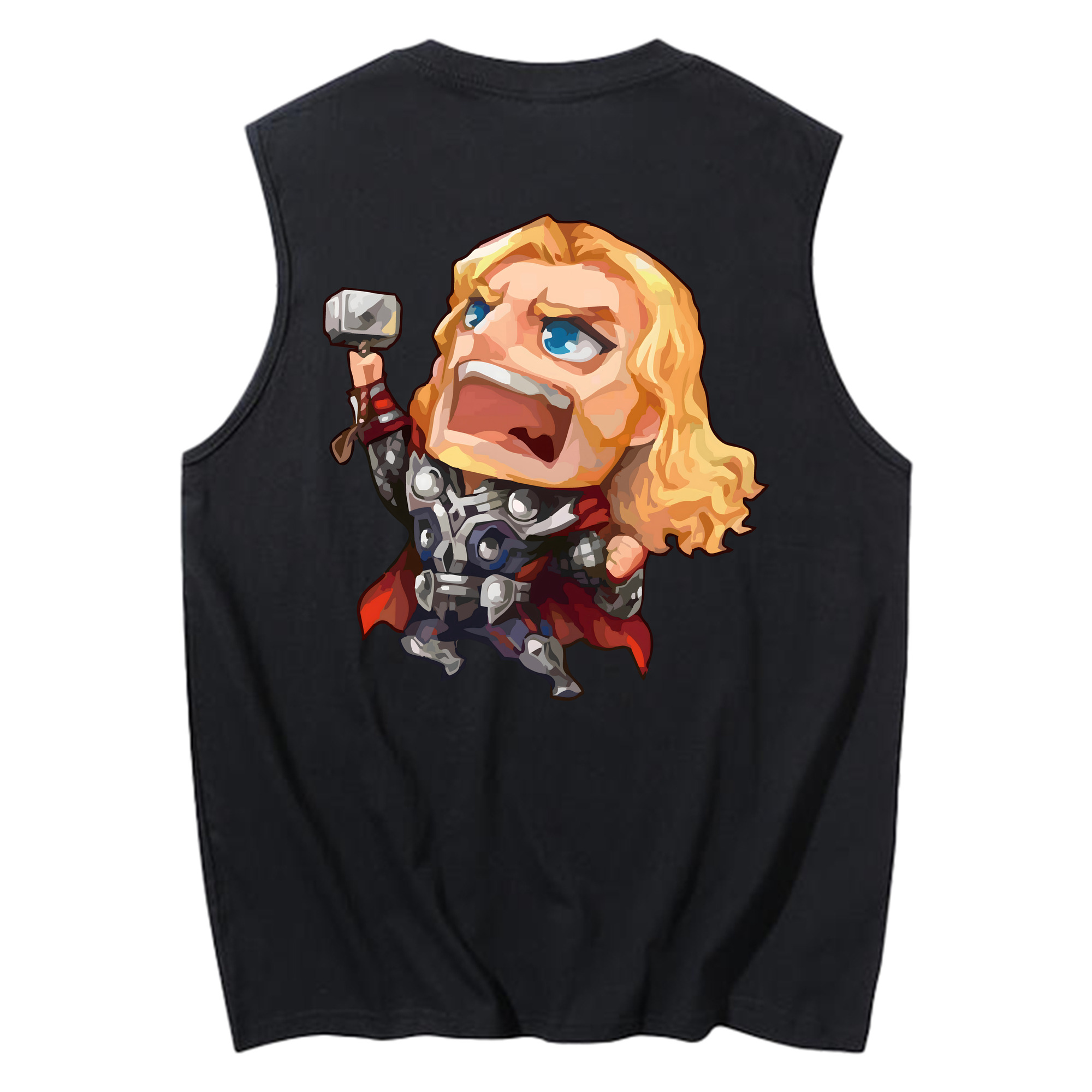 （画像用） アベンジャーズ The Avengers コットン100％タンクトップ（背面プリント）