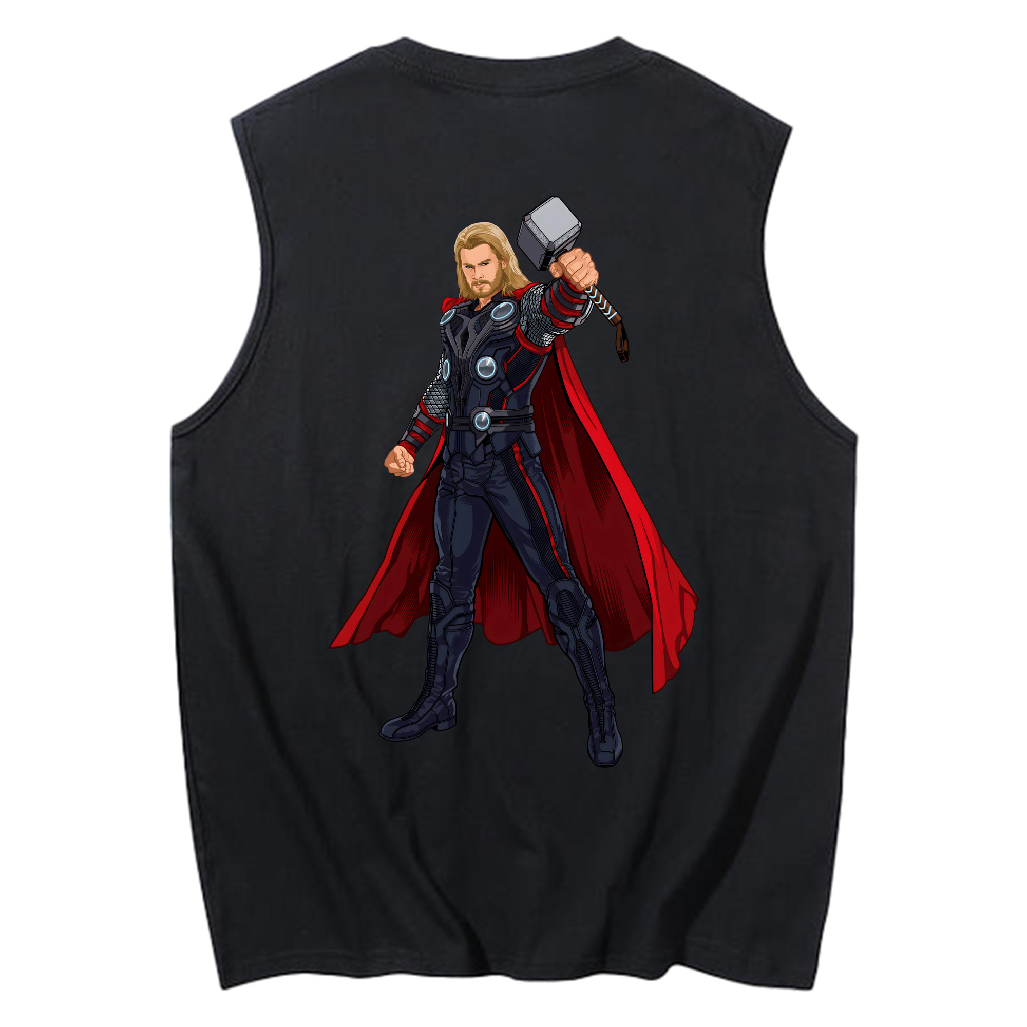（画像用） アベンジャーズ The Avengers コットン100％タンクトップ（背面プリント）
