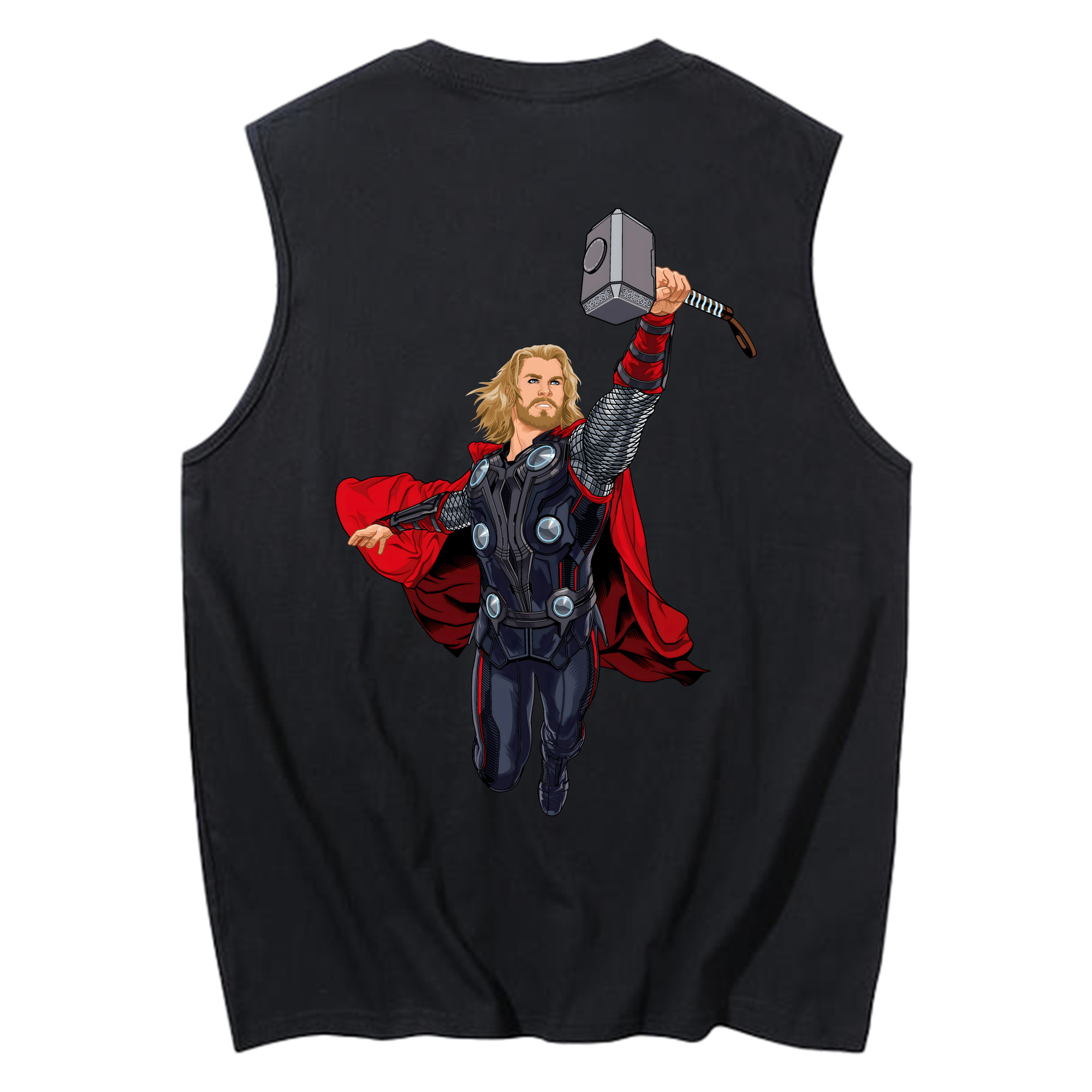 （画像用） アベンジャーズ The Avengers コットン100％タンクトップ（背面プリント）