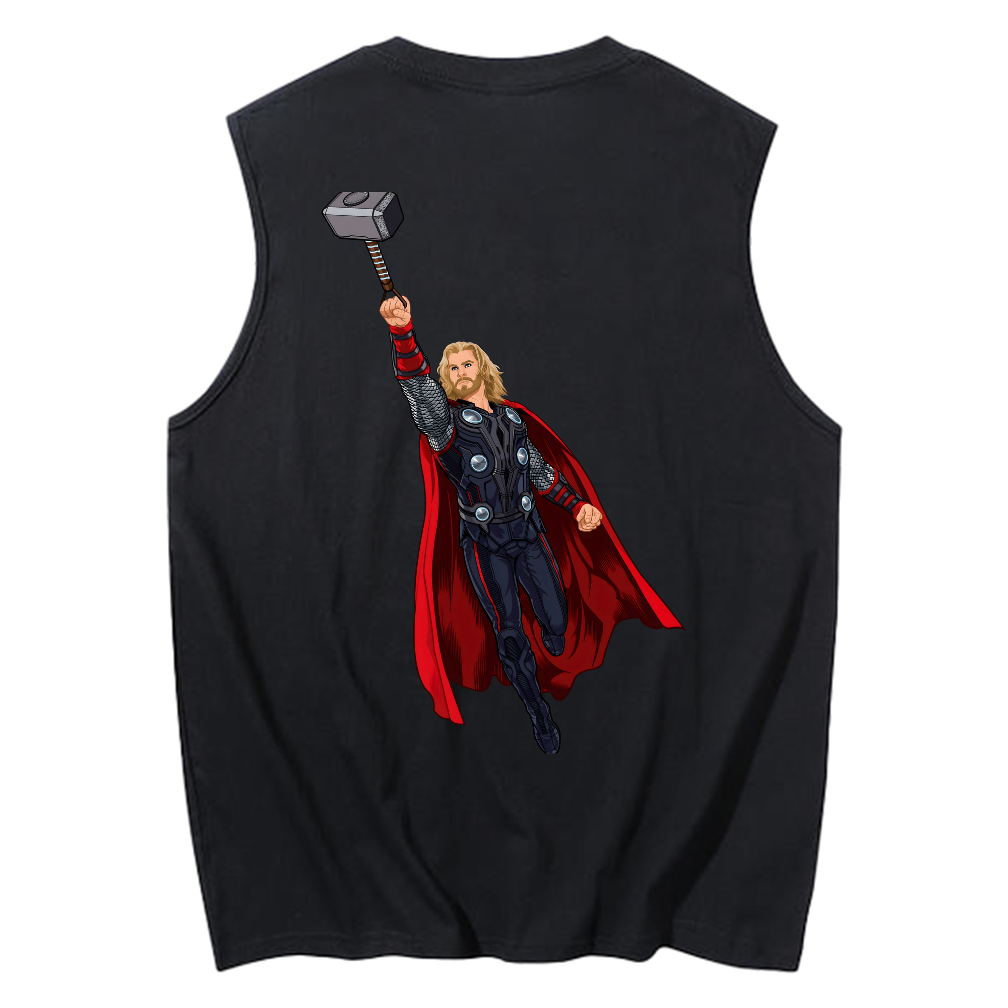 （画像用） アベンジャーズ The Avengers コットン100％タンクトップ（背面プリント）