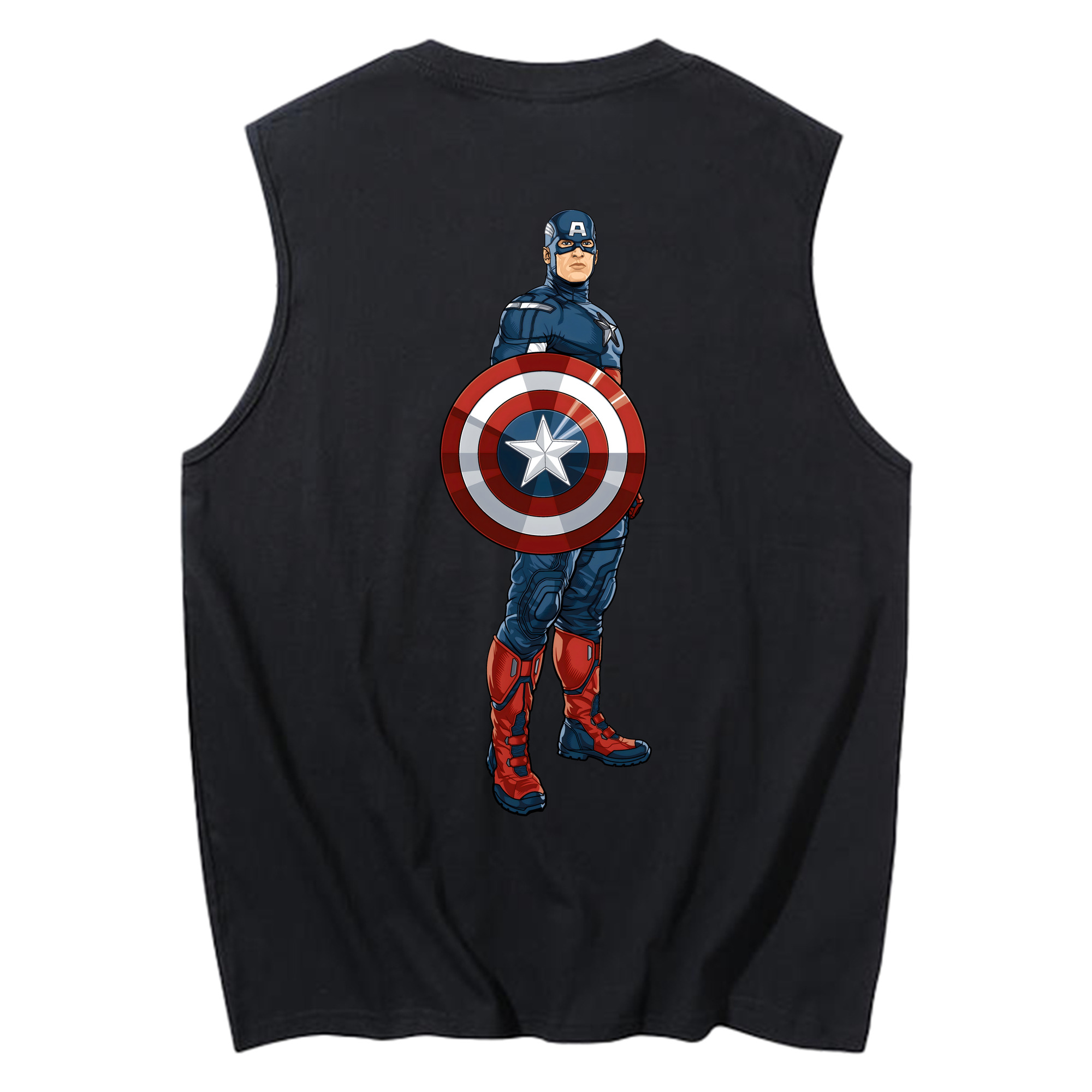 （画像用） アベンジャーズ The Avengers コットン100％タンクトップ（背面プリント）