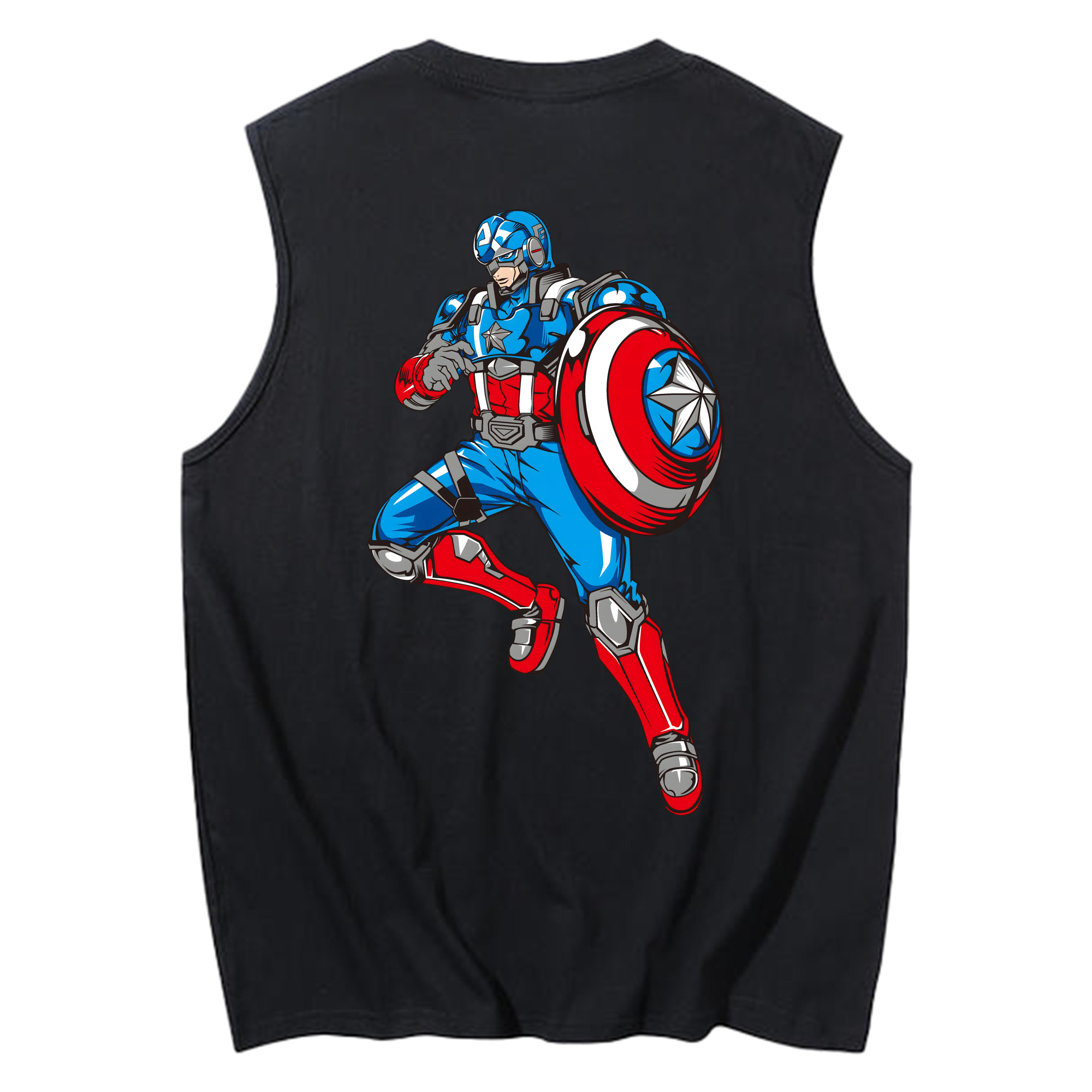 （画像用） アベンジャーズ The Avengers コットン100％タンクトップ（背面プリント）