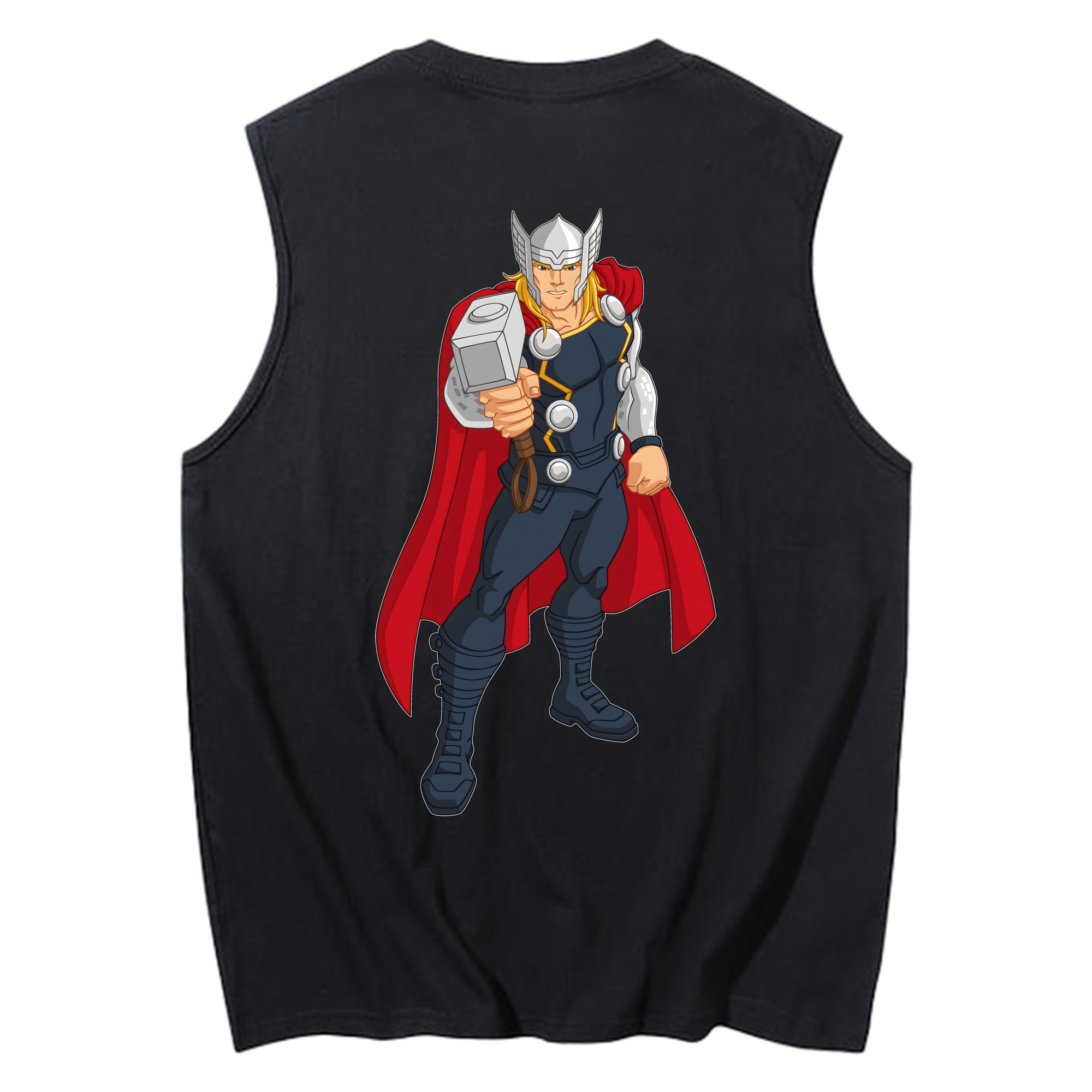 （画像用） アベンジャーズ The Avengers コットン100％タンクトップ（背面プリント）